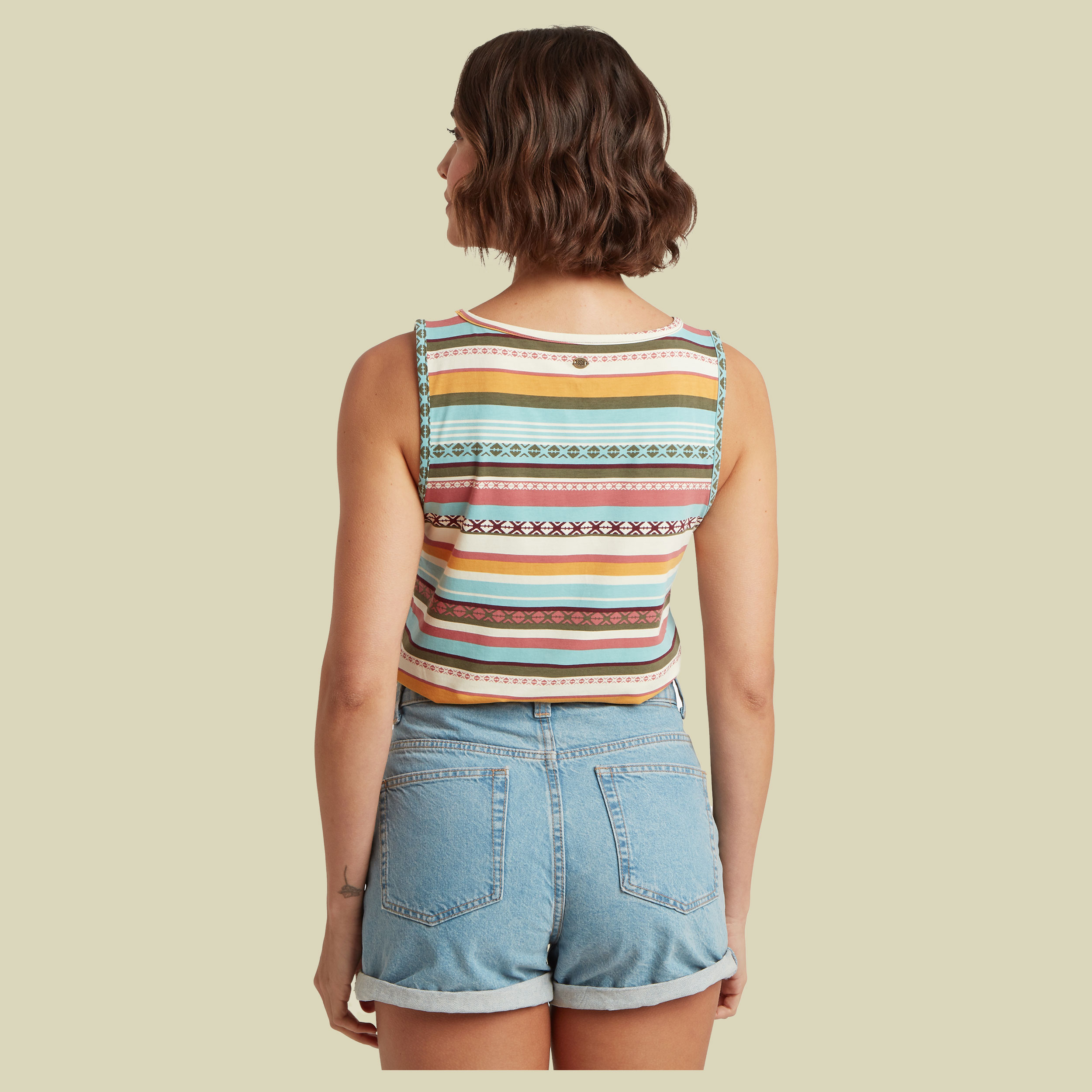 Neha V-Neck Tank Women mehrfarbig II XL - Farbe evergreen indreni