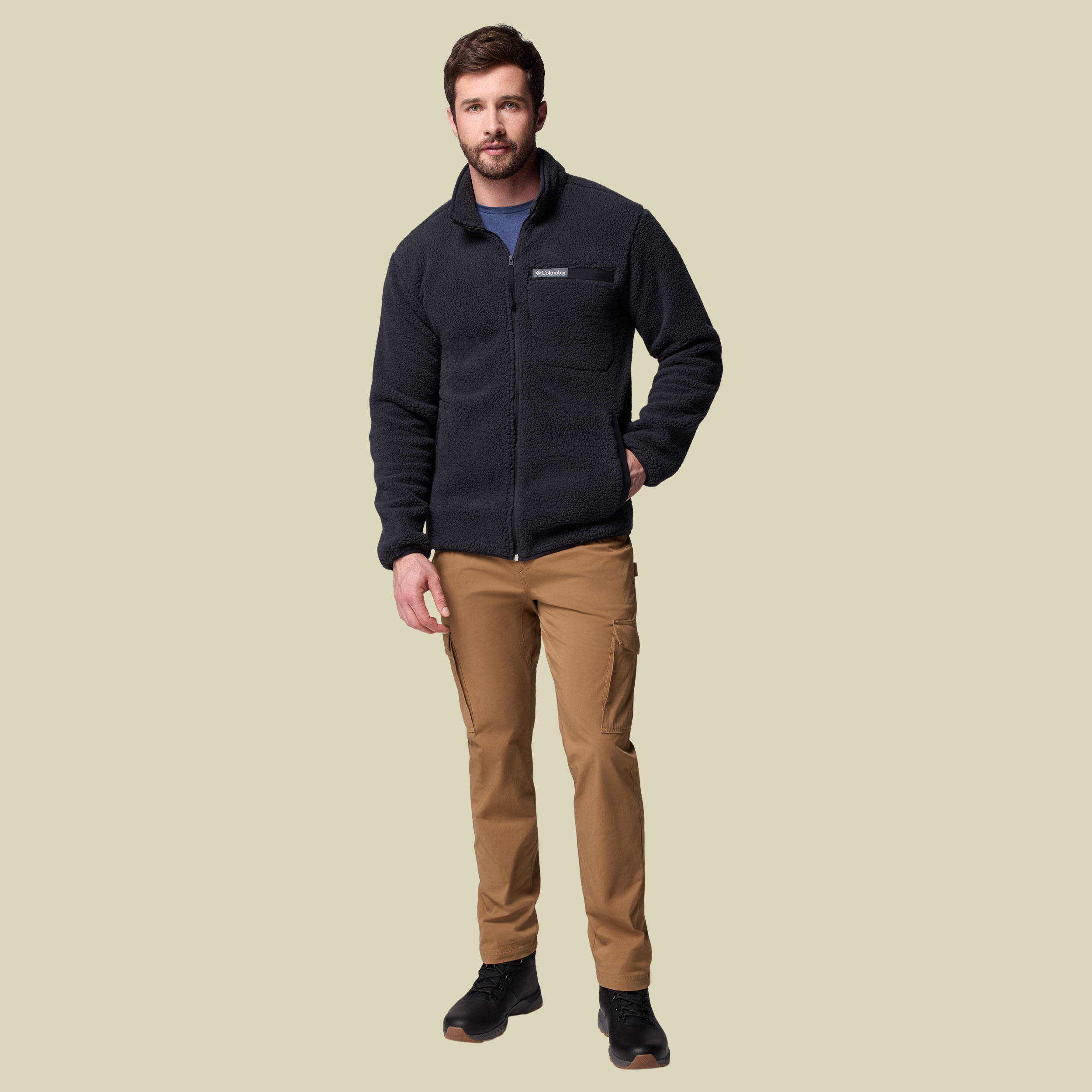 Rugged Ridge High Pile Full Zip Men XL schwarz - Farbe schwarz