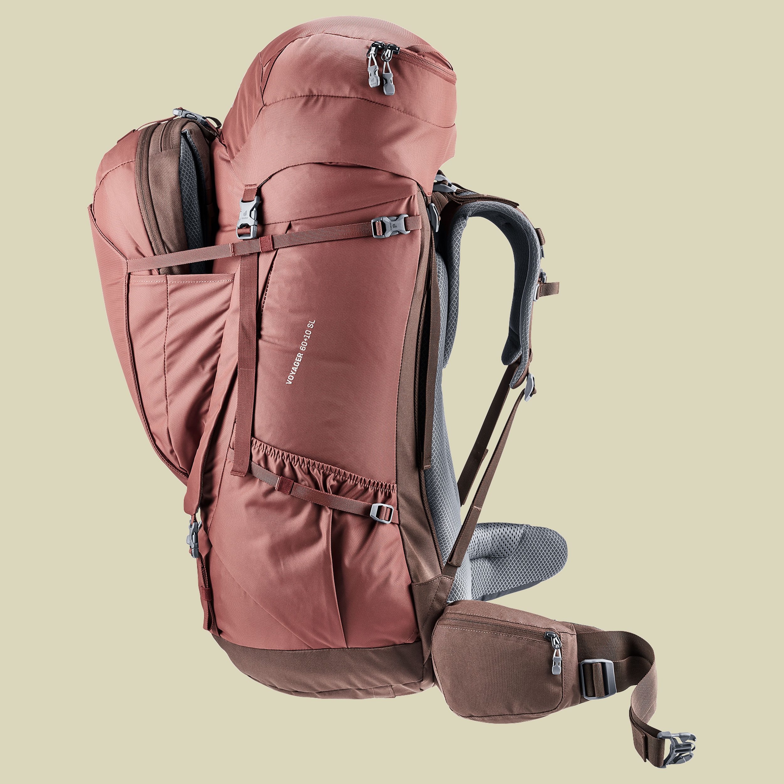 Voyager 60+10 SL Women 60+10 L rosa - caspia-raisin