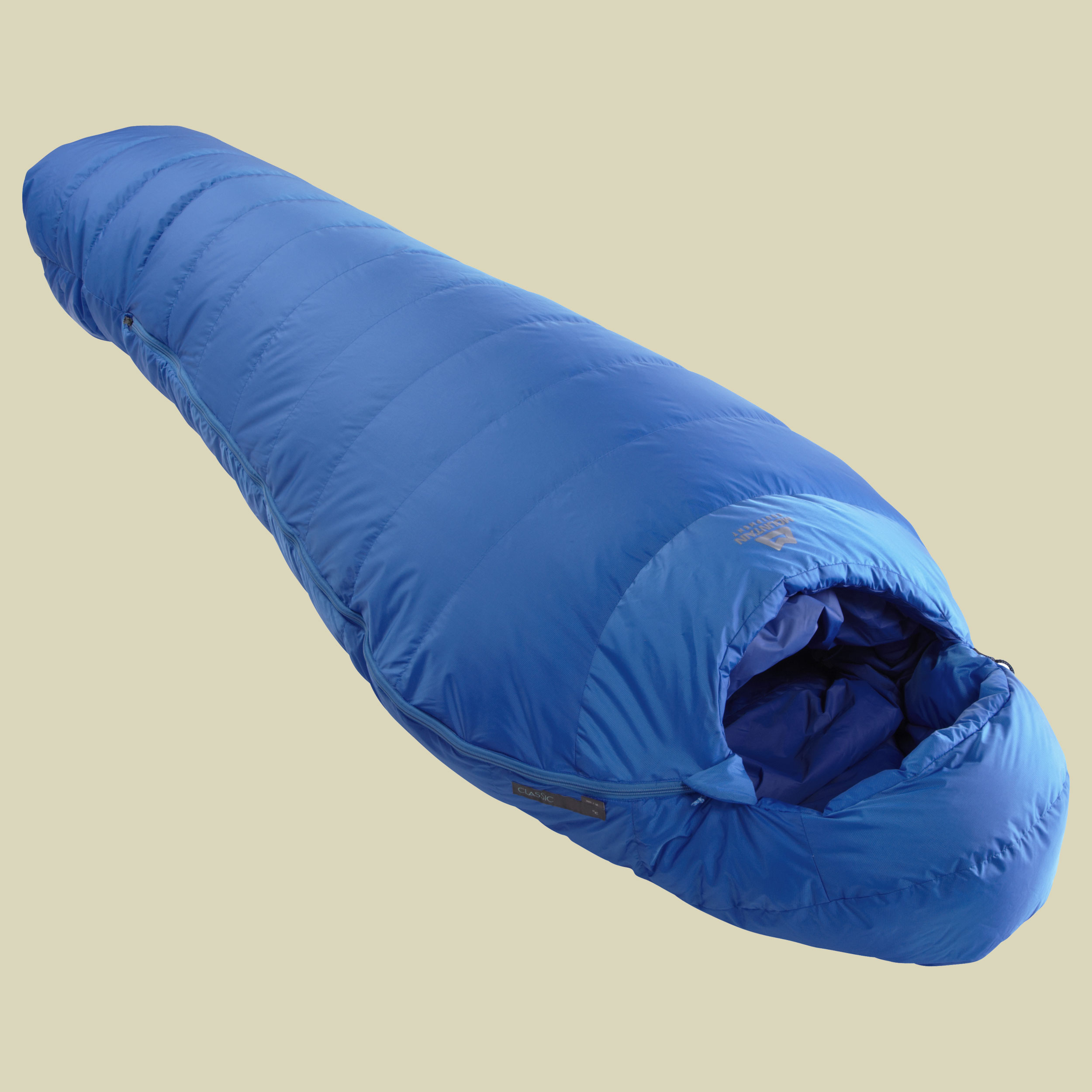 Classic 300 bis Körpergröße Schlafsack 185 cm Farbe skydiver, Reißverschluss Schlafsack rechts