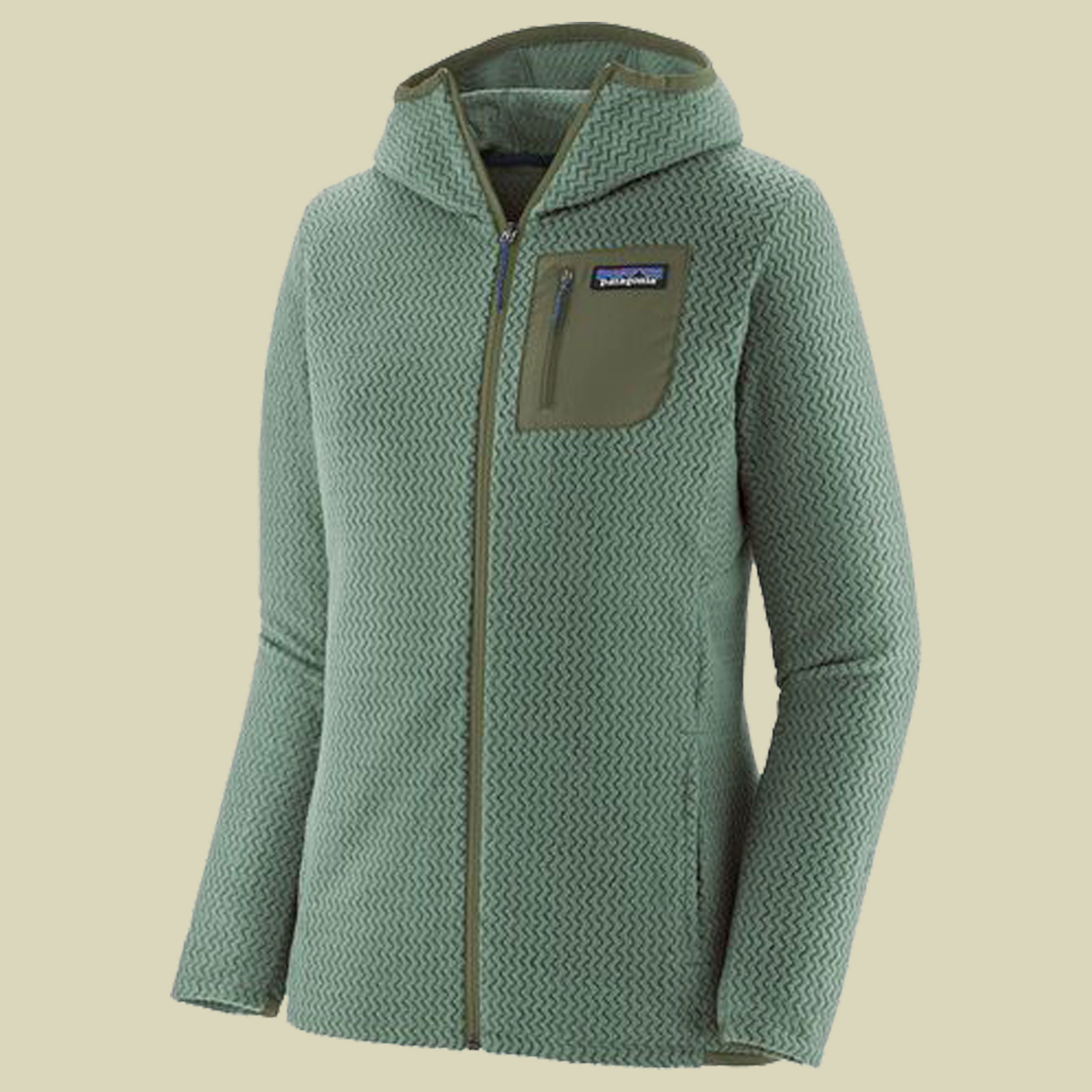 R1 Air Full-Zip Hoody Women Größe XS Farbe hemlock green