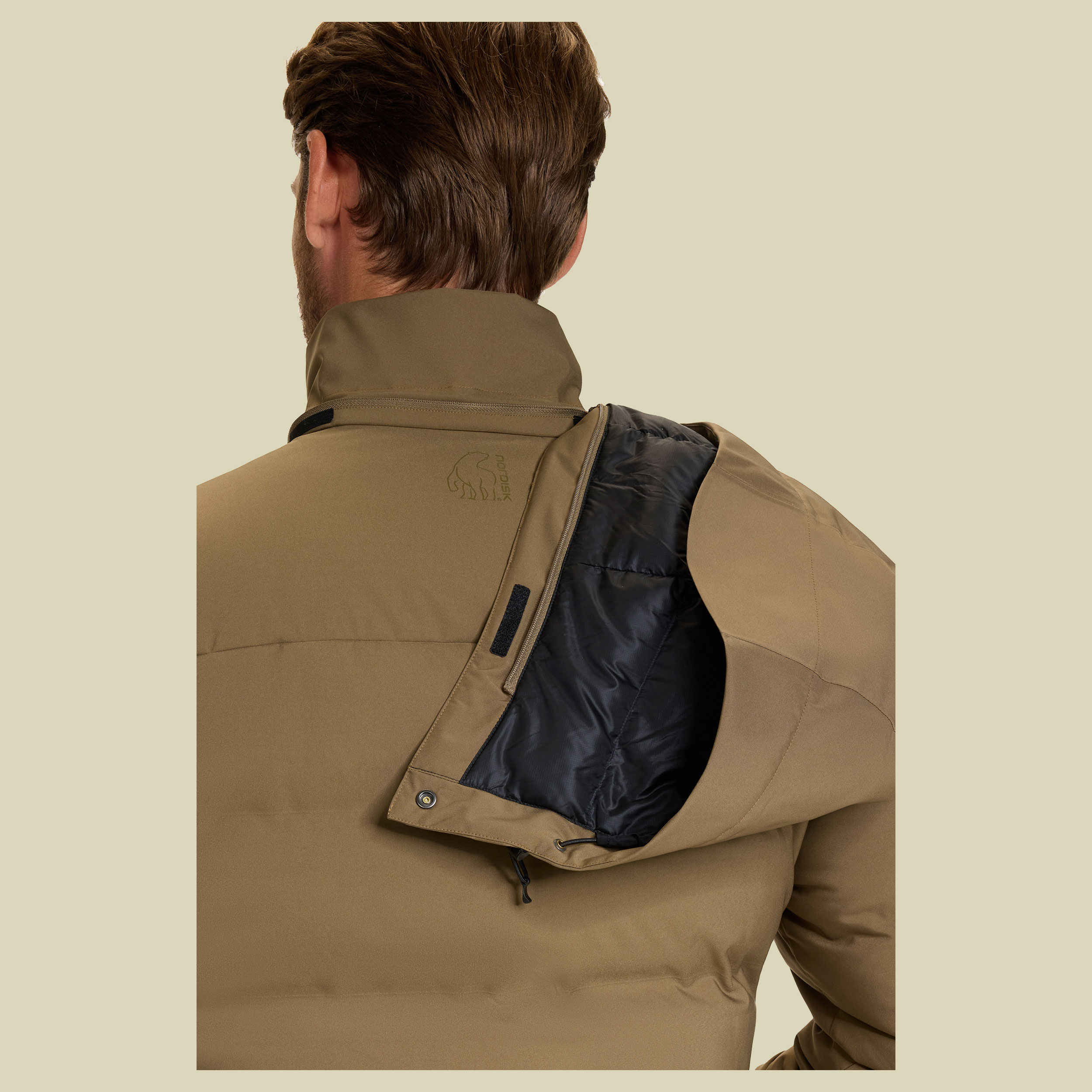Akkarvik Bonded Down Jacket Men braun XL - capers