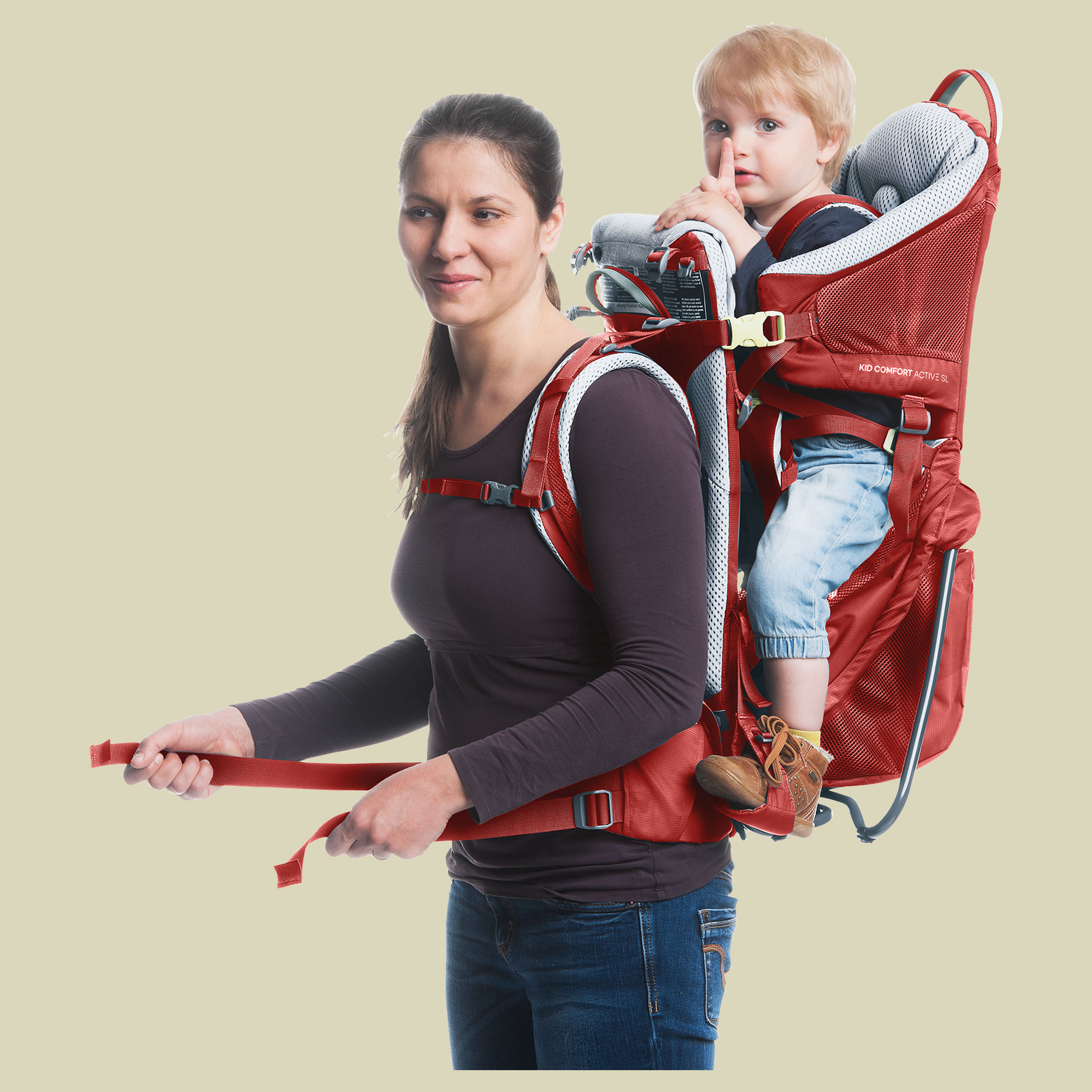 Kid Comfort Active SL max. Zuladung Kind bis 18 kg + 2 kg Gepäck Farbe currant