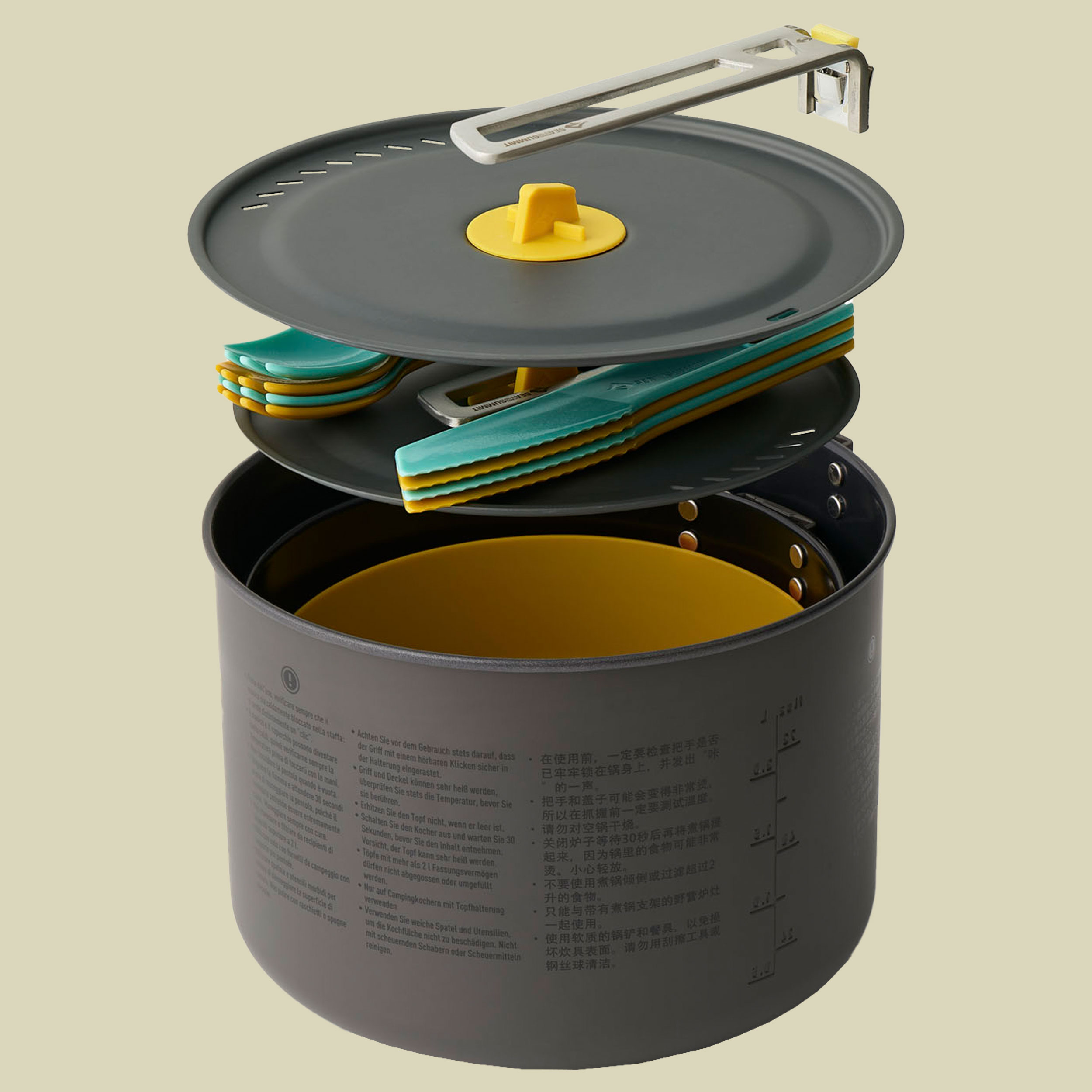 Frontier UL Two Pot Cook Set [4P] [14 Piece] 4 Personen