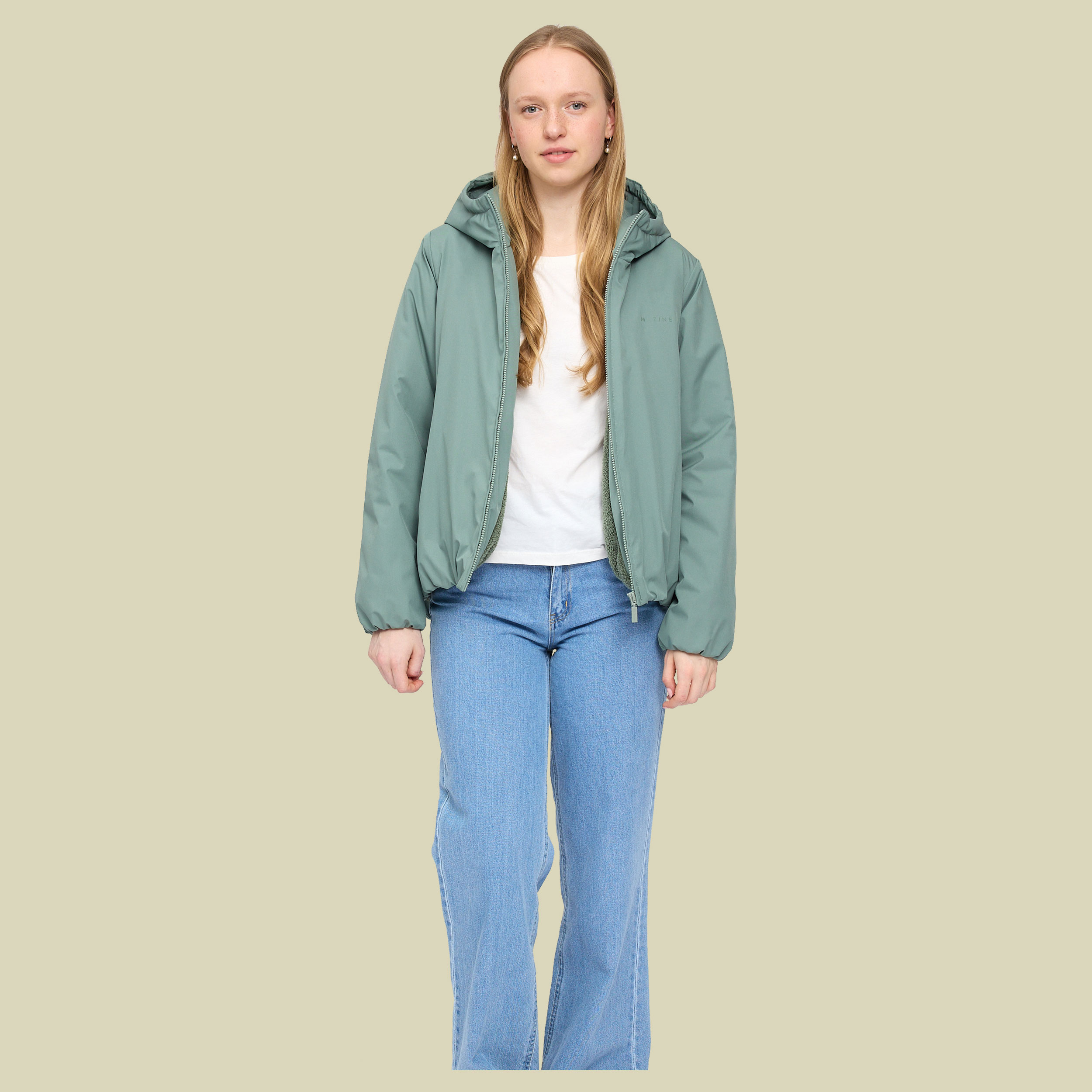 Basic Padded Jacket Women S grün - Farbe jade