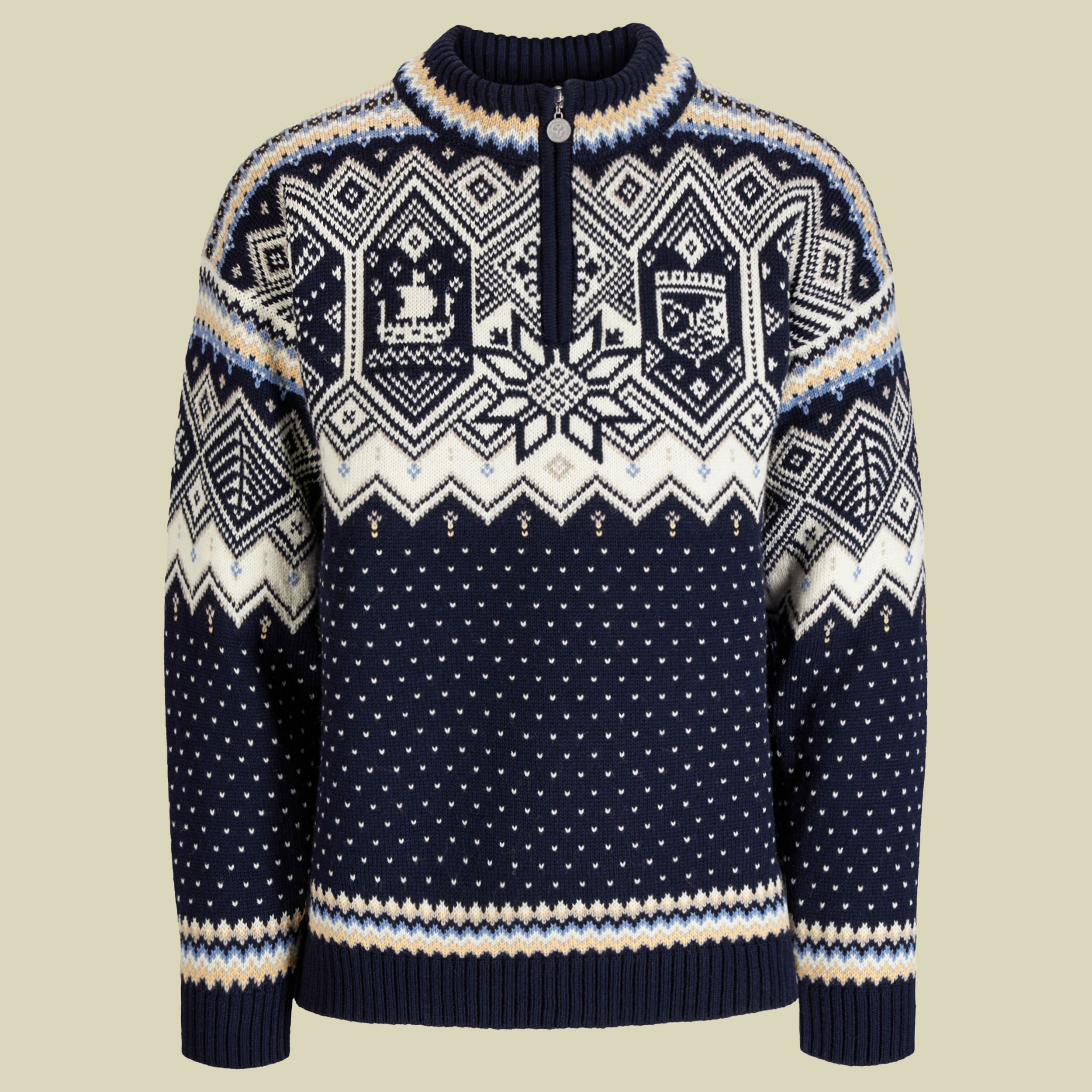 Trondheim Sweater Men XL blau - navy/off white/sand mel