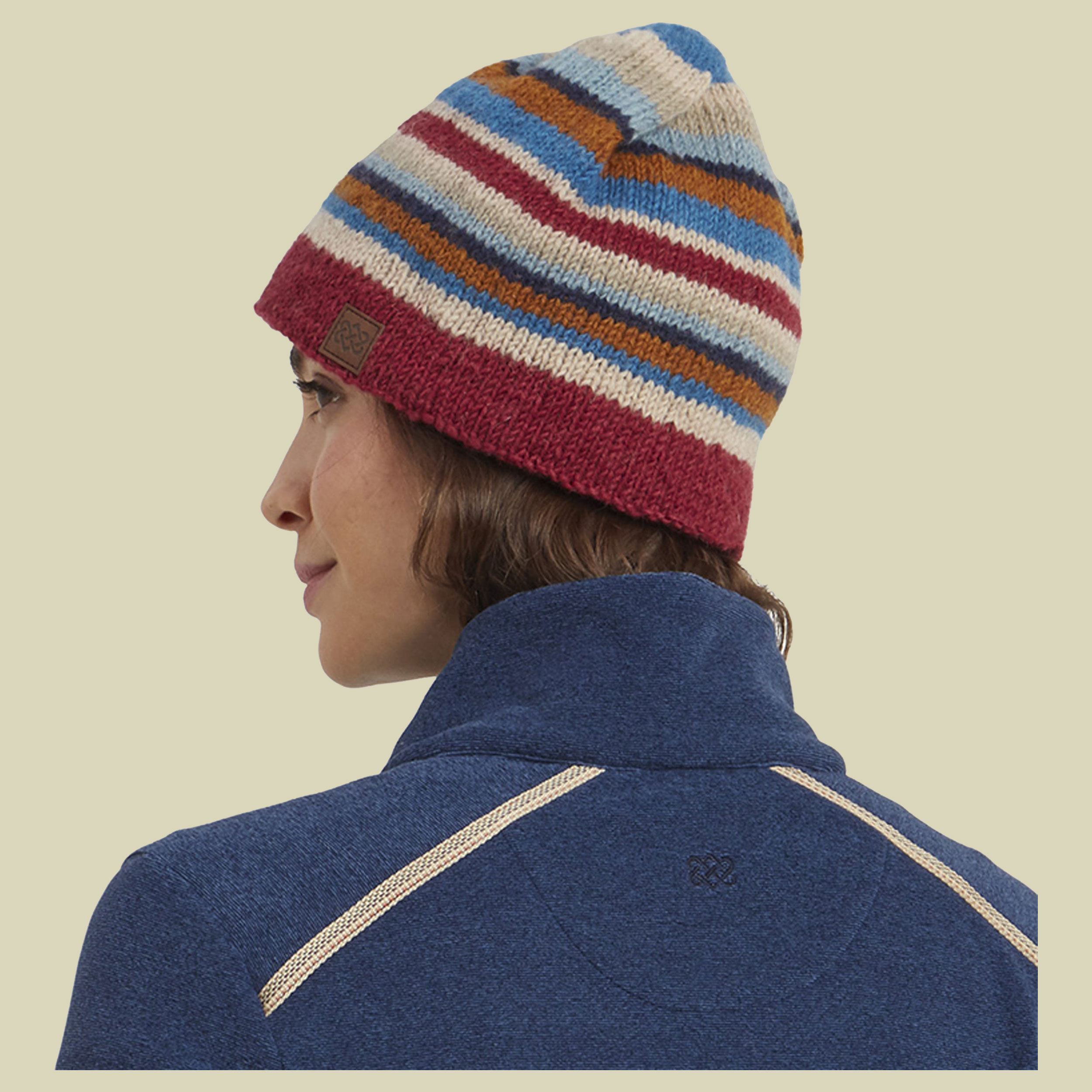 Pangdey Hat Unisex mehrfarbig gestreift rot one size - Farbe tibetan red