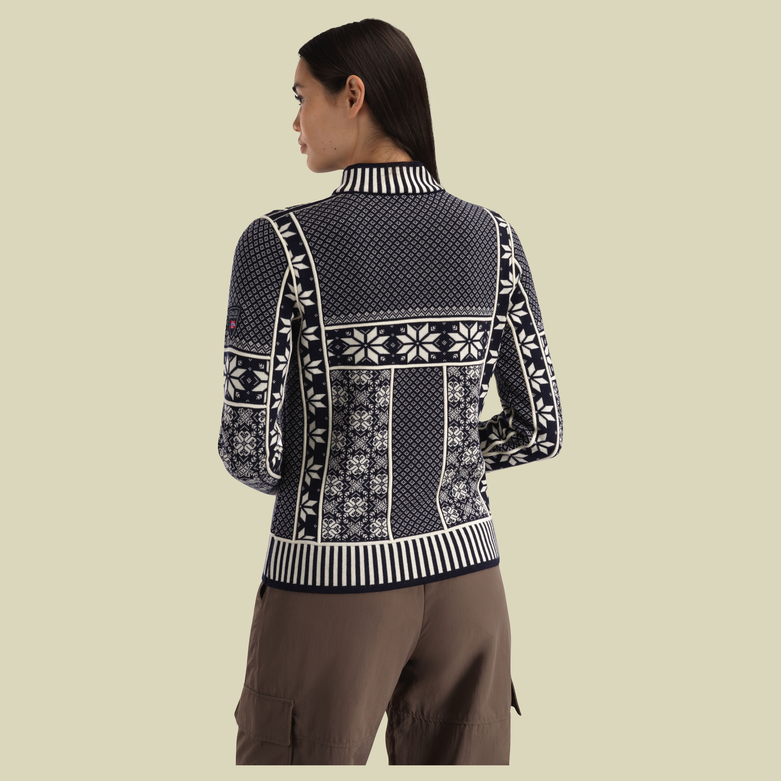 Vardasen Fem. Sweater Women S blau - marine offwhite