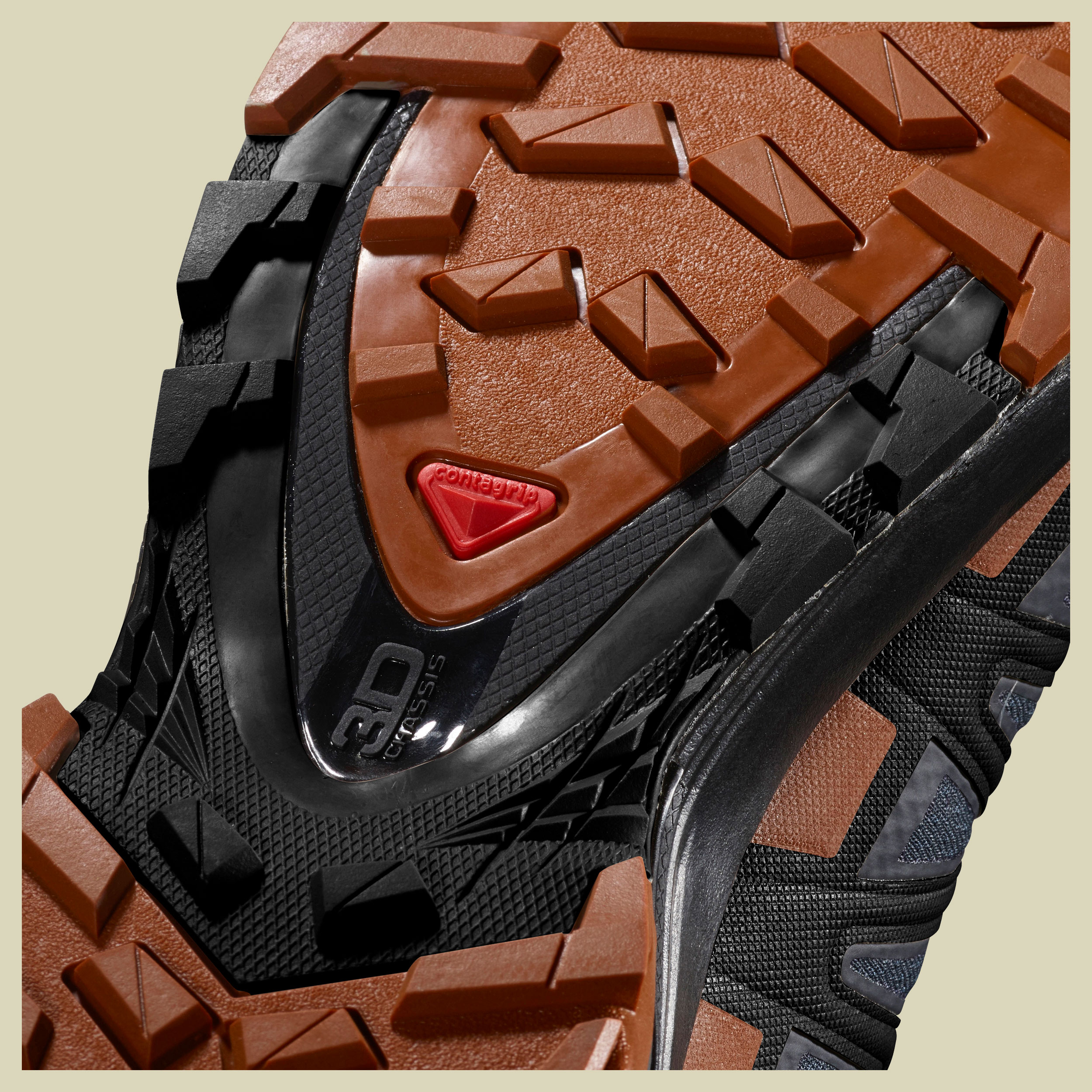 XA PRO 3D V8 GTX Men Wide Men Größe UK 8 Farbe ebony/caramel cafe/black