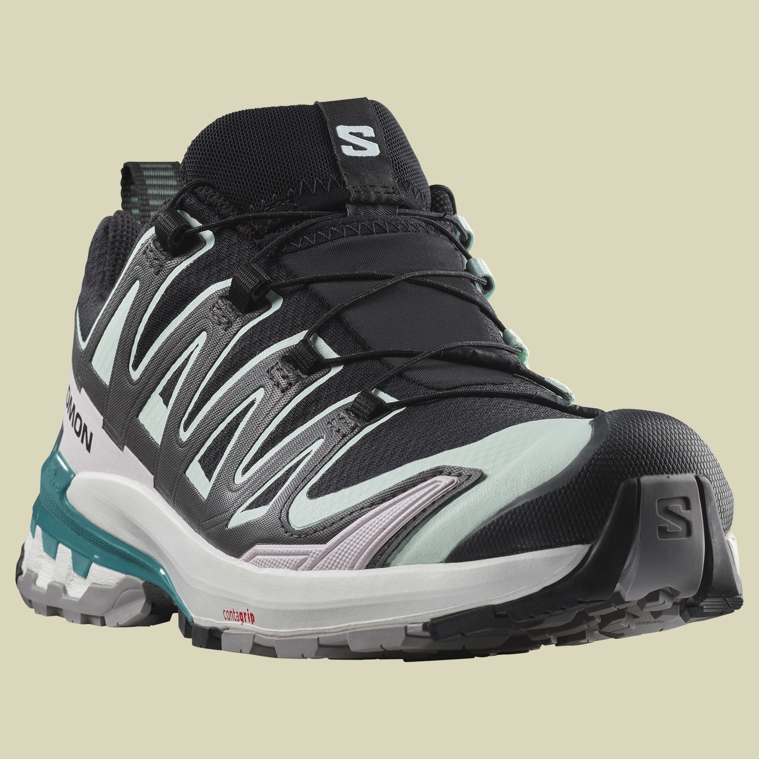 XA PRO 3D V9 GTX Women grau UK 6,5 - black/bleached aqua/harbor blue