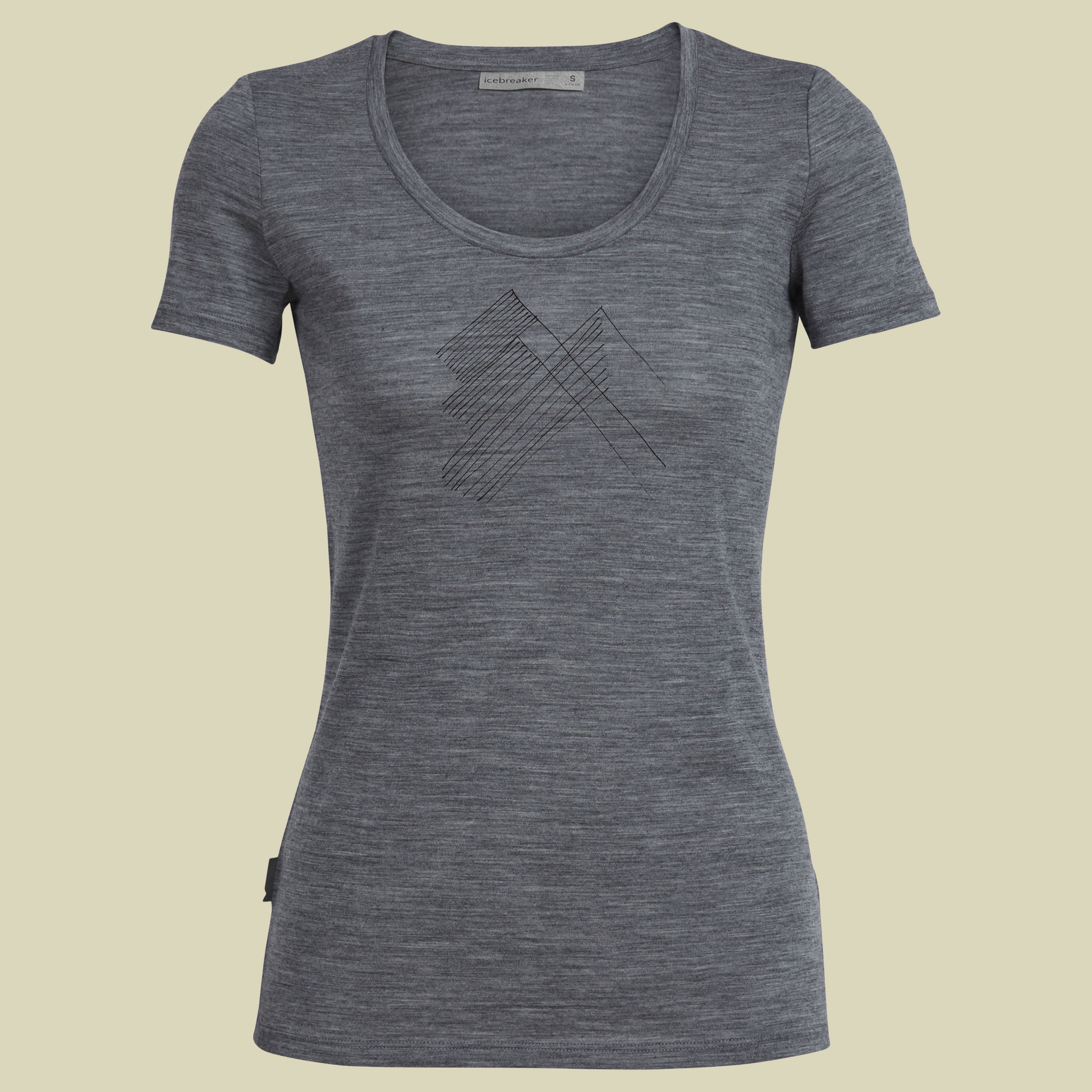 Tech Lite SS Scoop Snap Head Women Größe XL  Farbe gritstone heather