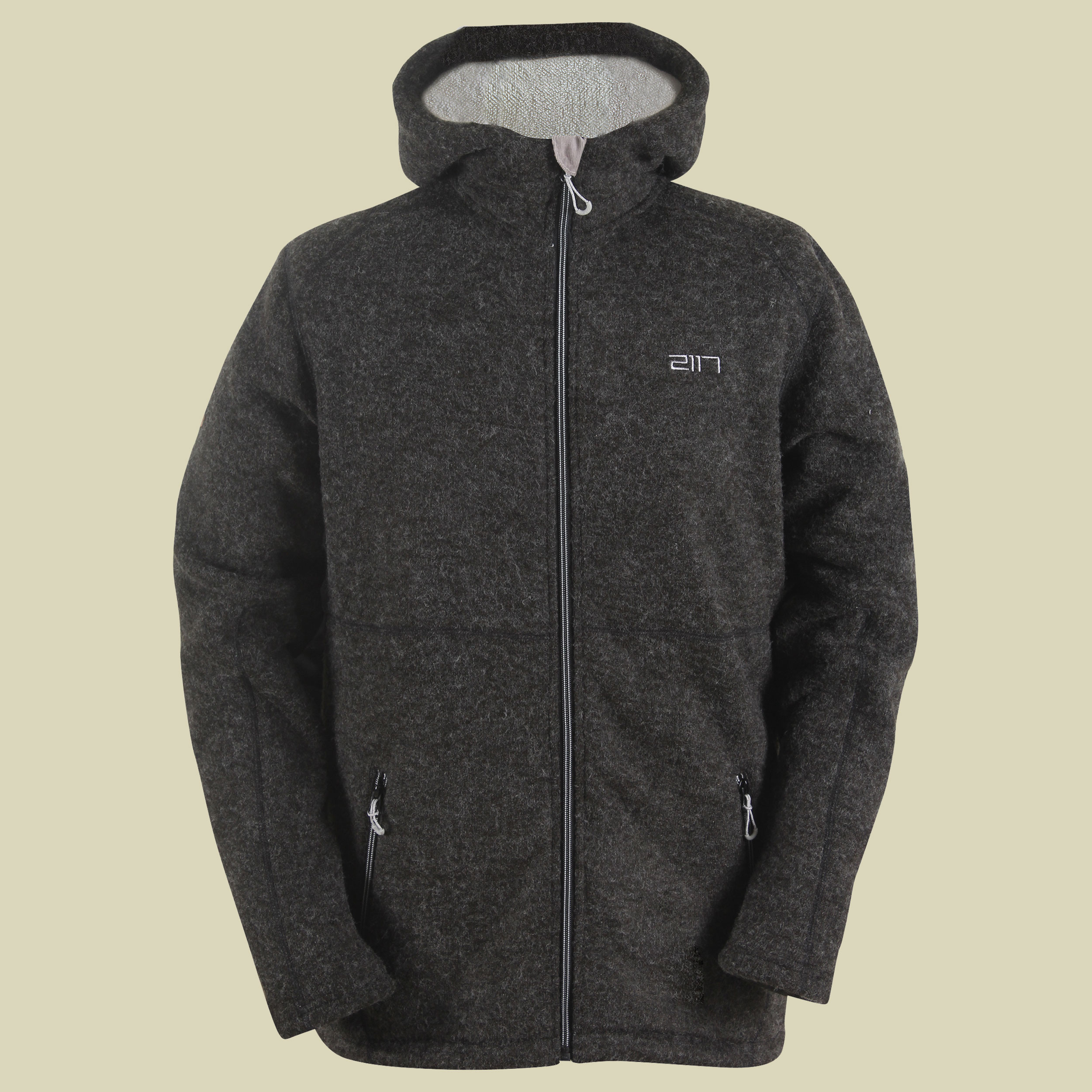 Julita wool-like Fleece Jacket with Hood Men Größe S Farbe black