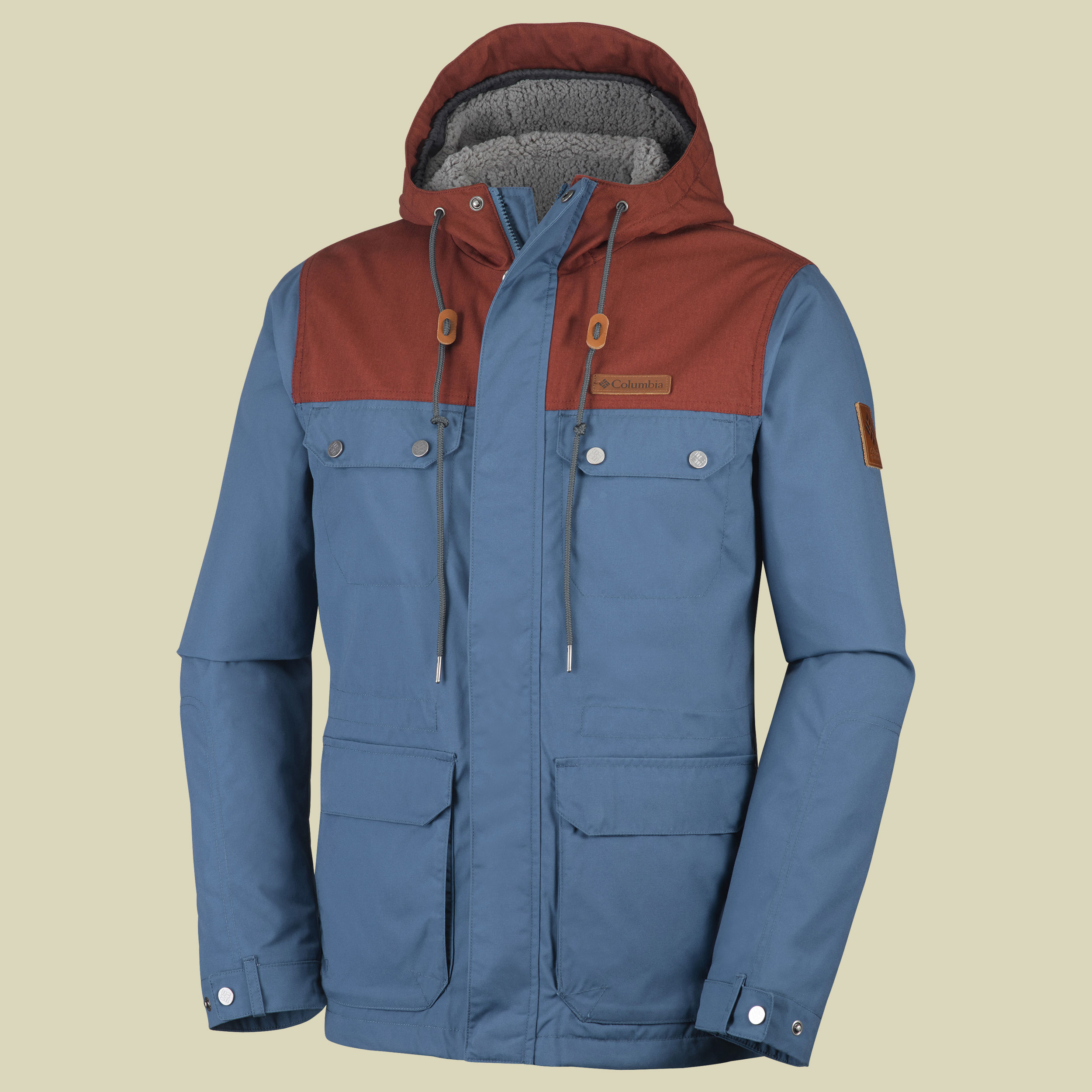 Colburn Crest Jacket Men Größe S Farbe night tide, deep rust