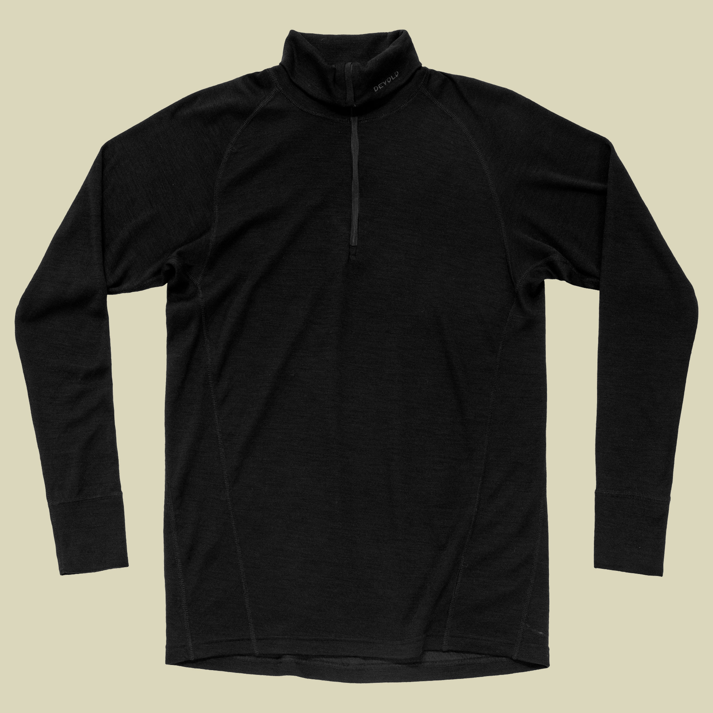 Duo Active Merino 205 Zip Neck Man schwarz XXL - black