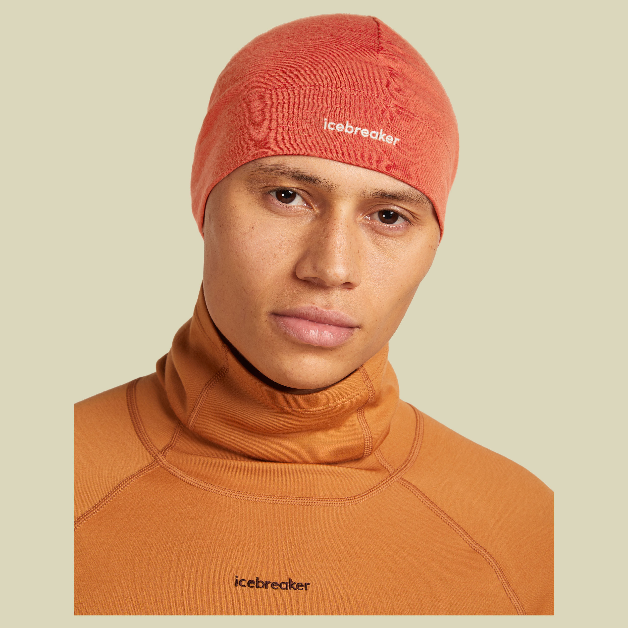 Merino 200 Oasis Beanie Unisex rot one size - agate