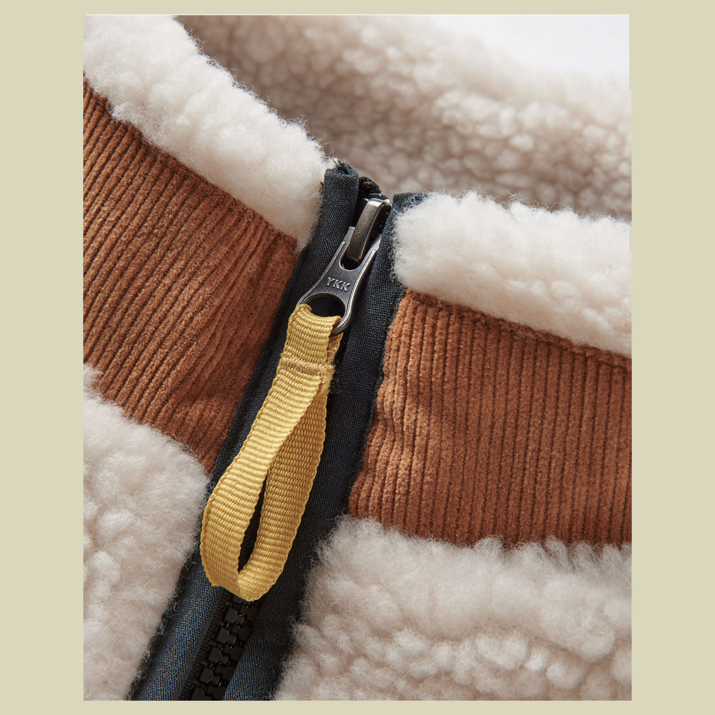 Trekker Recycled Deep-Pile Sherpa Fleece Men XL weiß - warm ivory