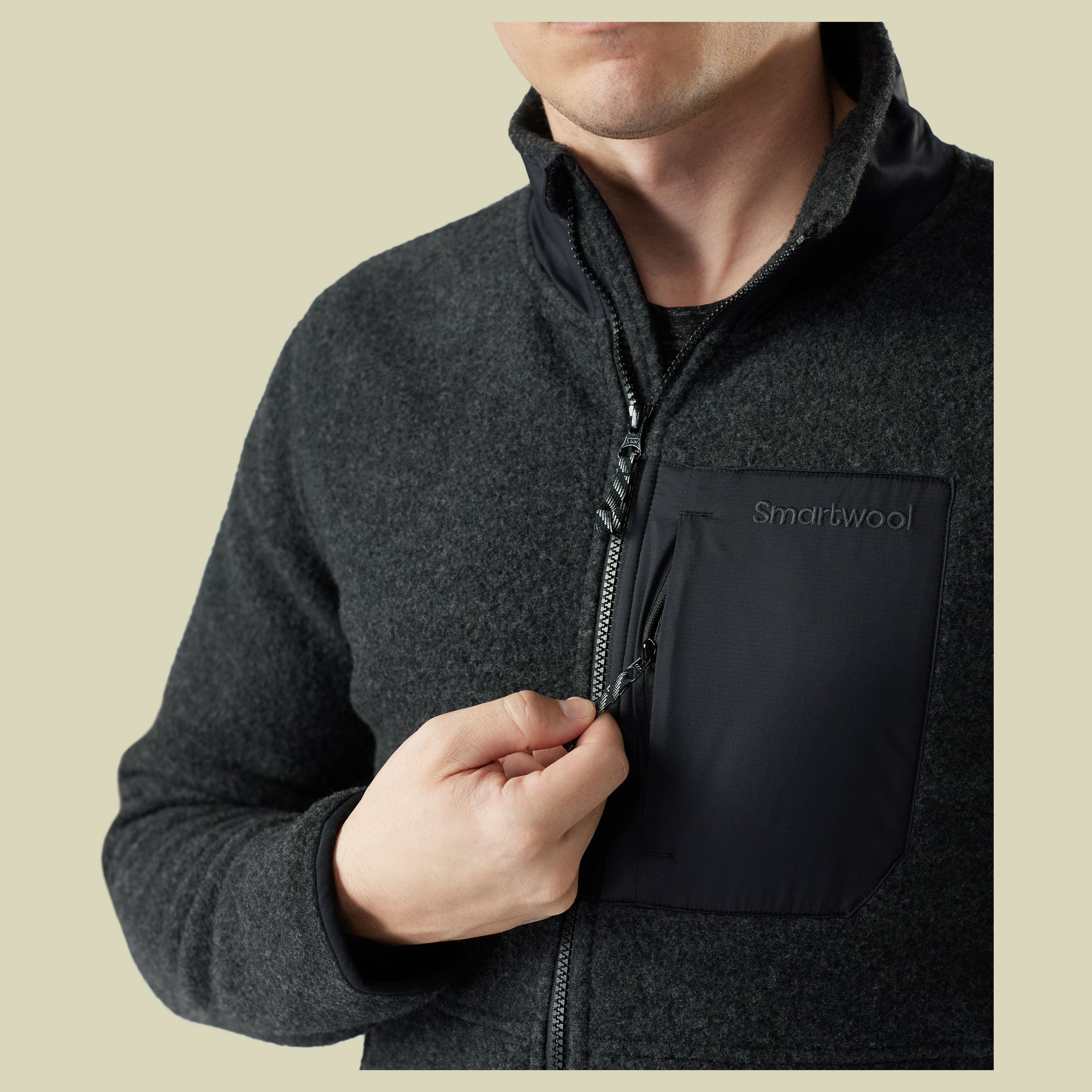 Second Cut Fleece Jacket Men XXL grau - charcoal