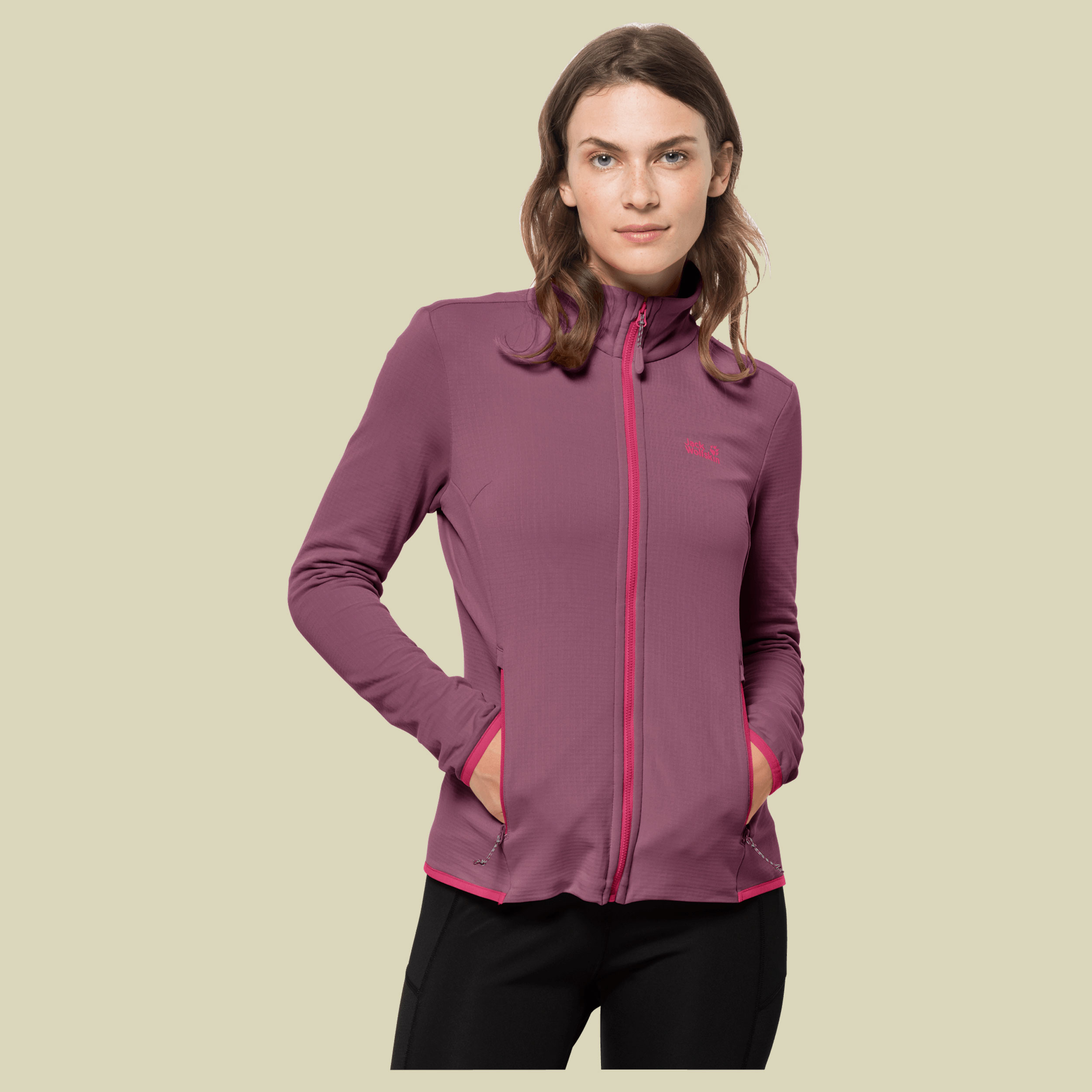 Peak Grid Fleece Women Größe S Farbe violet quartz