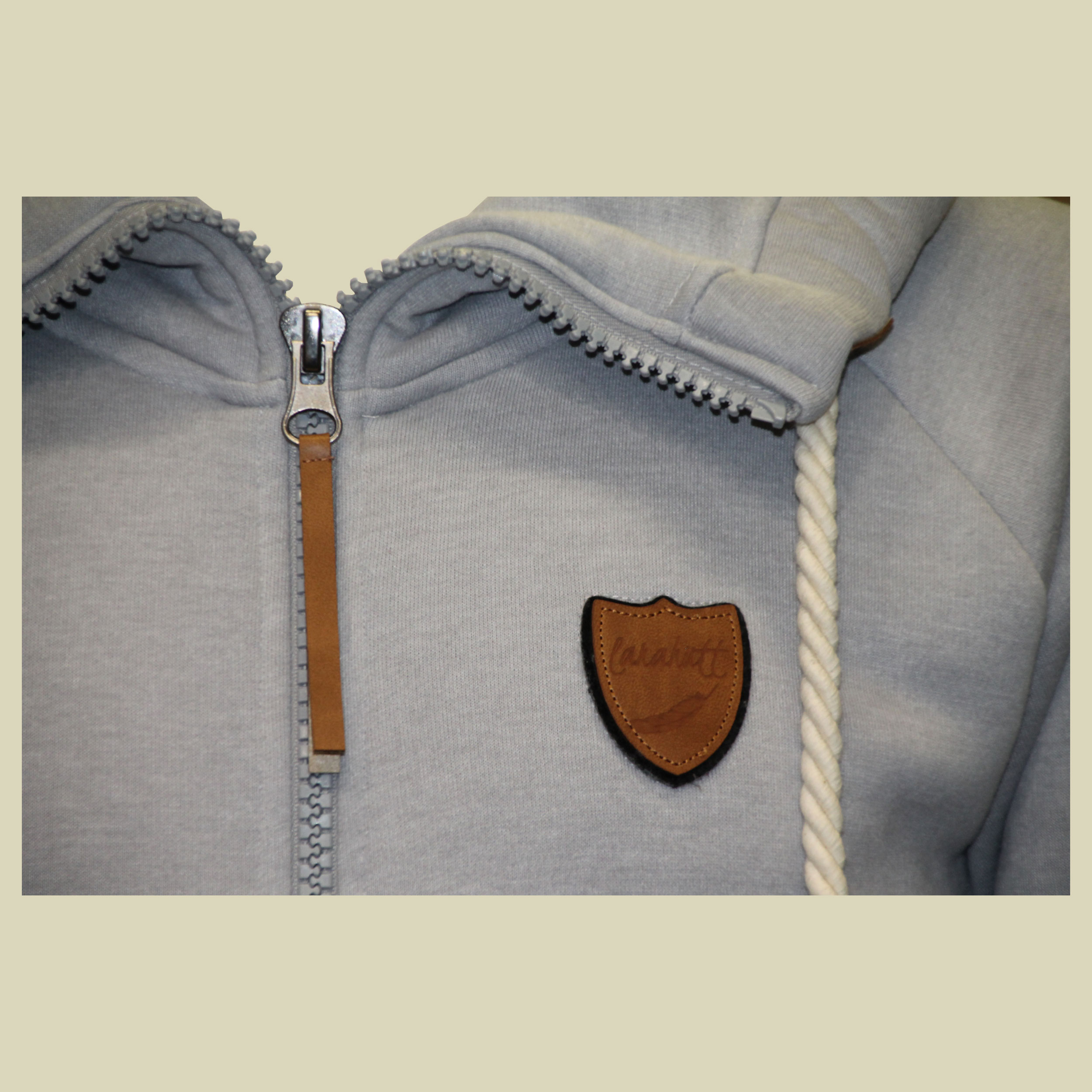 Sweatjacke Women Größe L  Farbe light grey