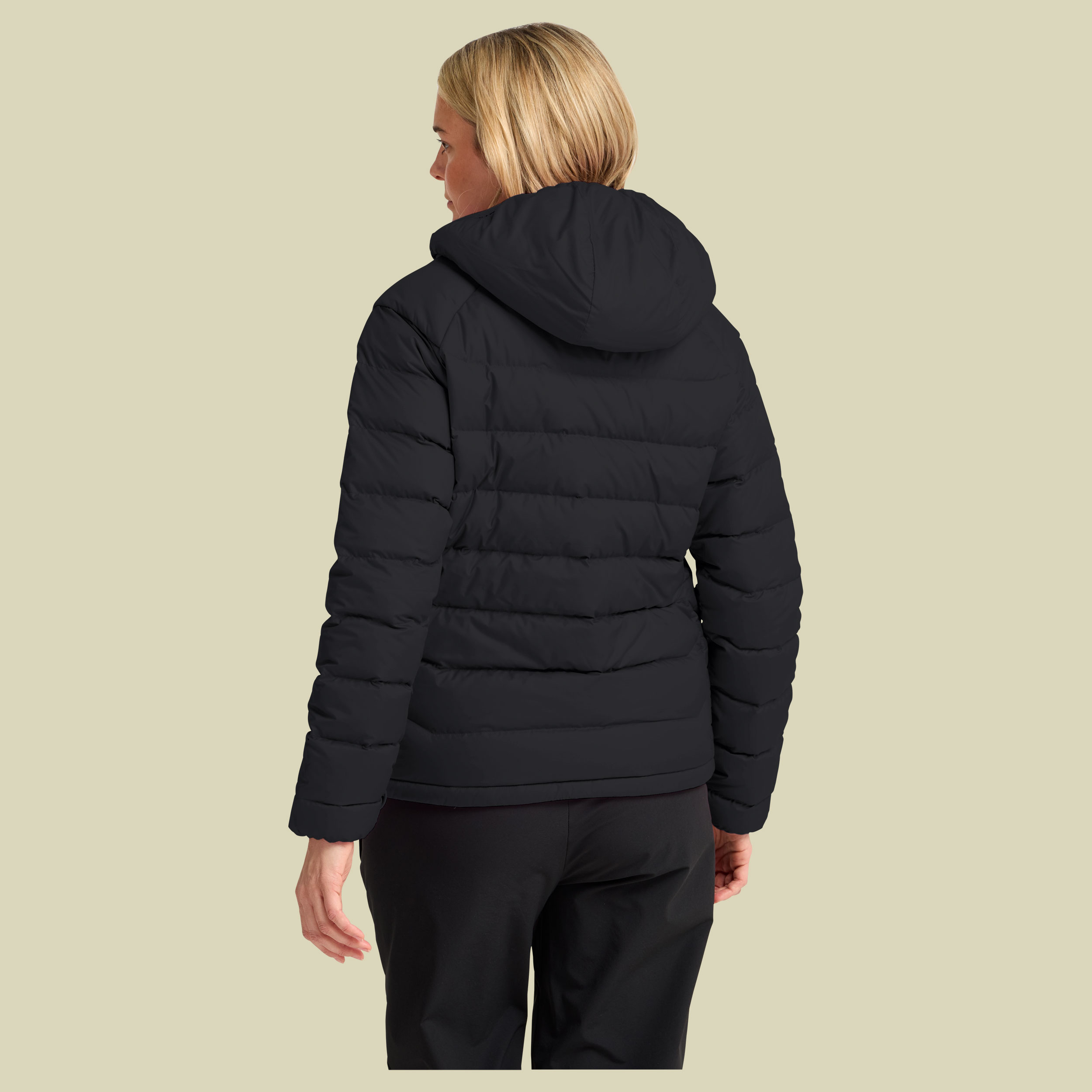 Wild Pass Down Hoody RDS Women XL schwarz - black