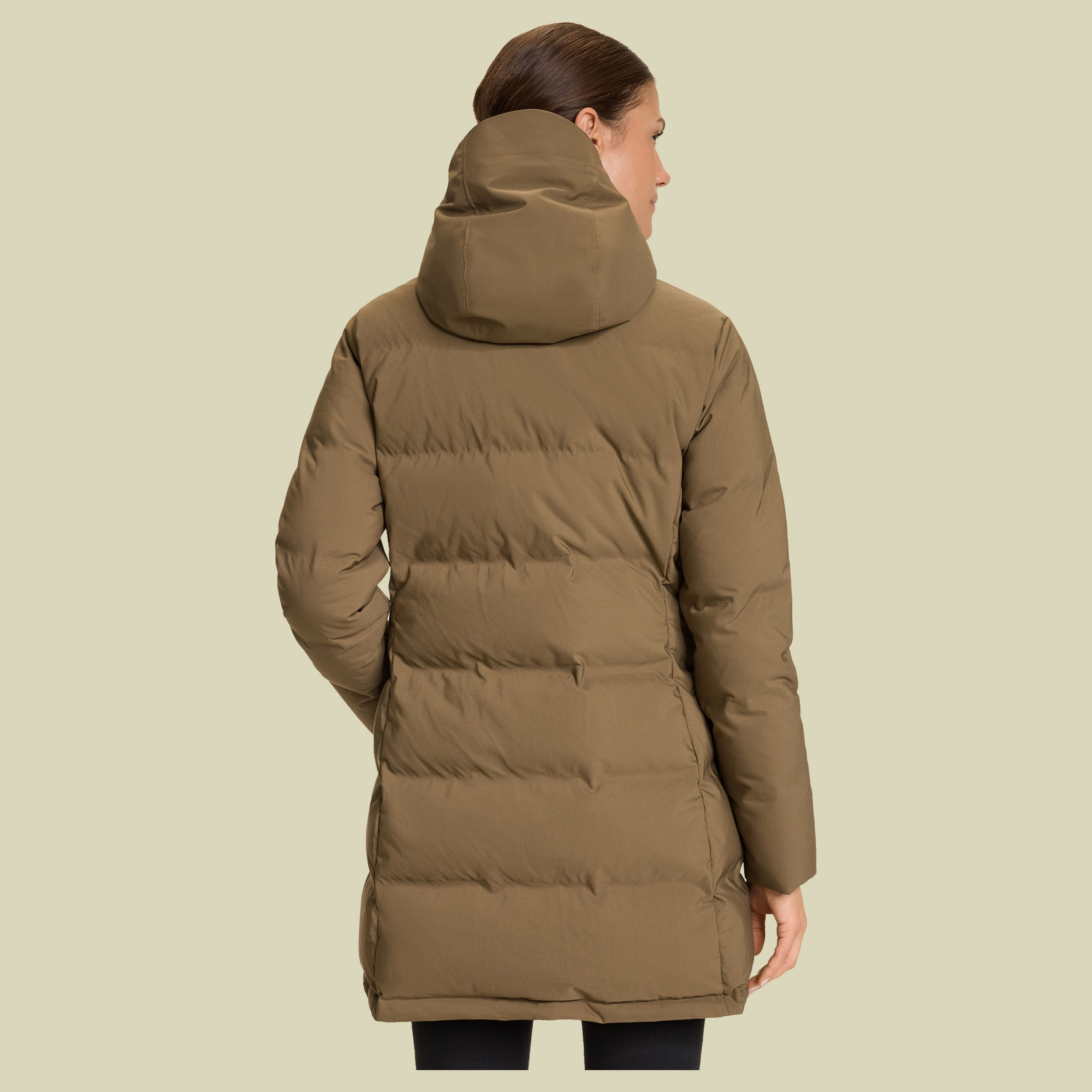 Aukea W's Bonded Down Coat L braun - capers