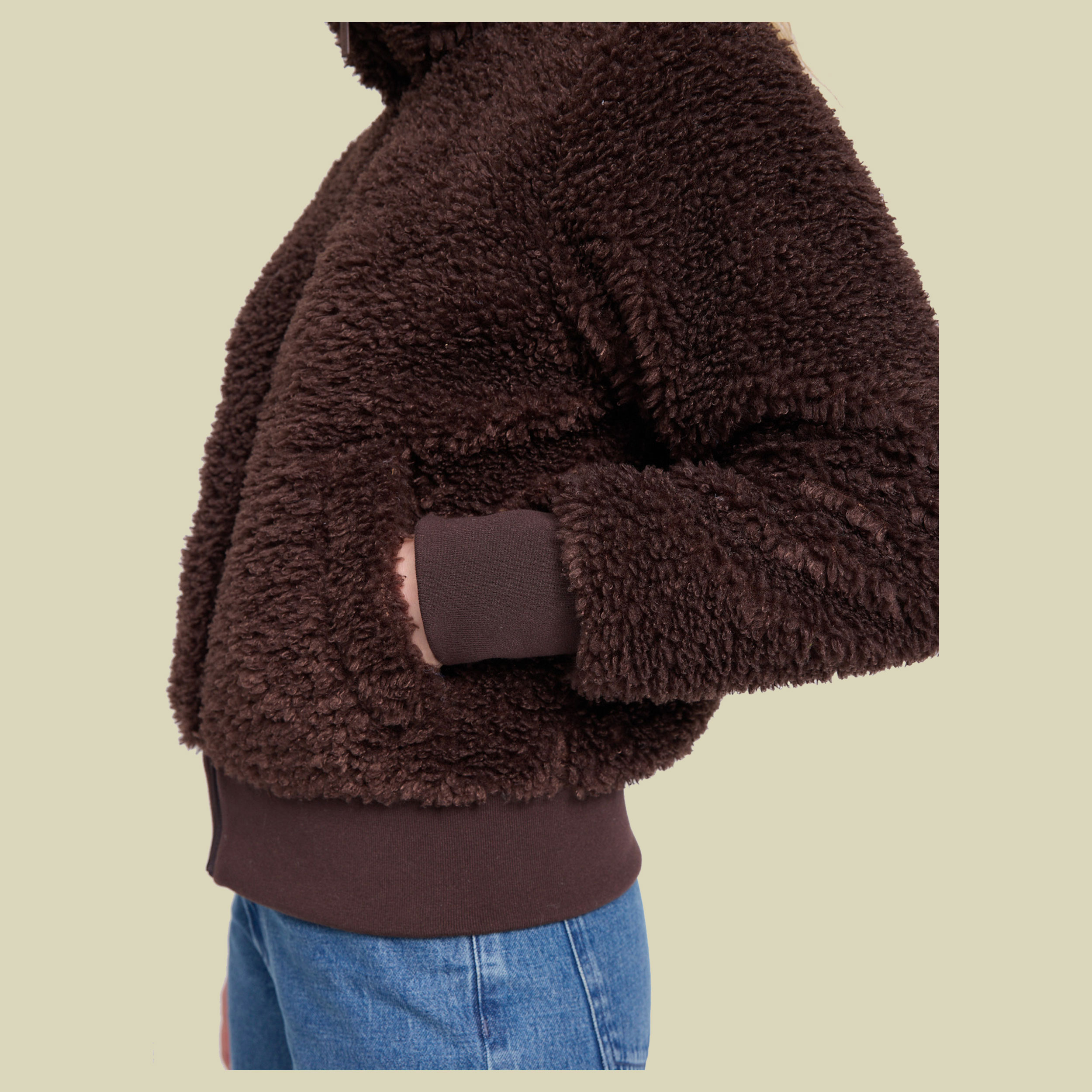Faux-Fur Blouson Women XS braun1 - black coffee