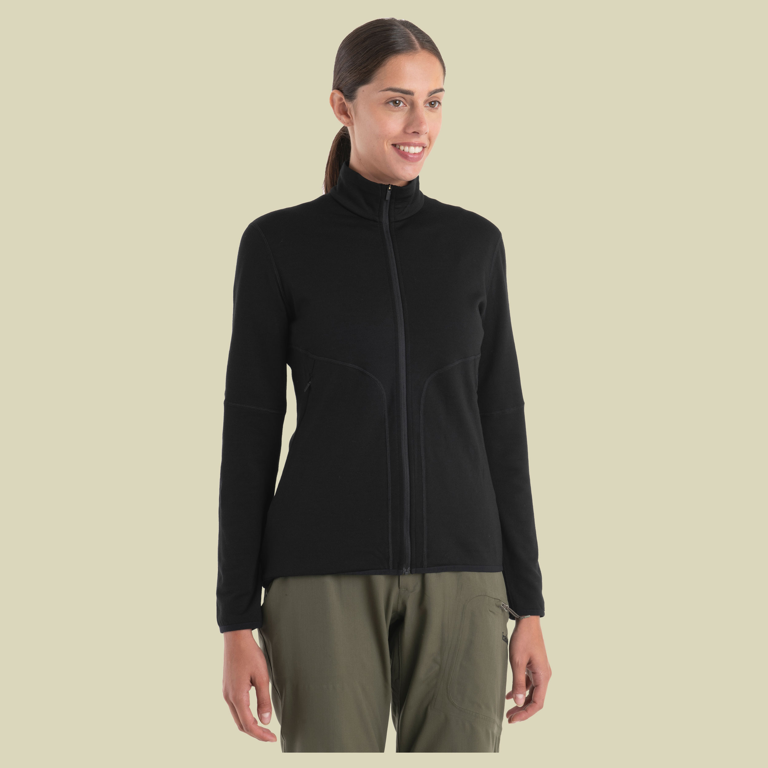 Merino 560 Realfleece Elemental II LS Zip Women Größe L  Farbe black