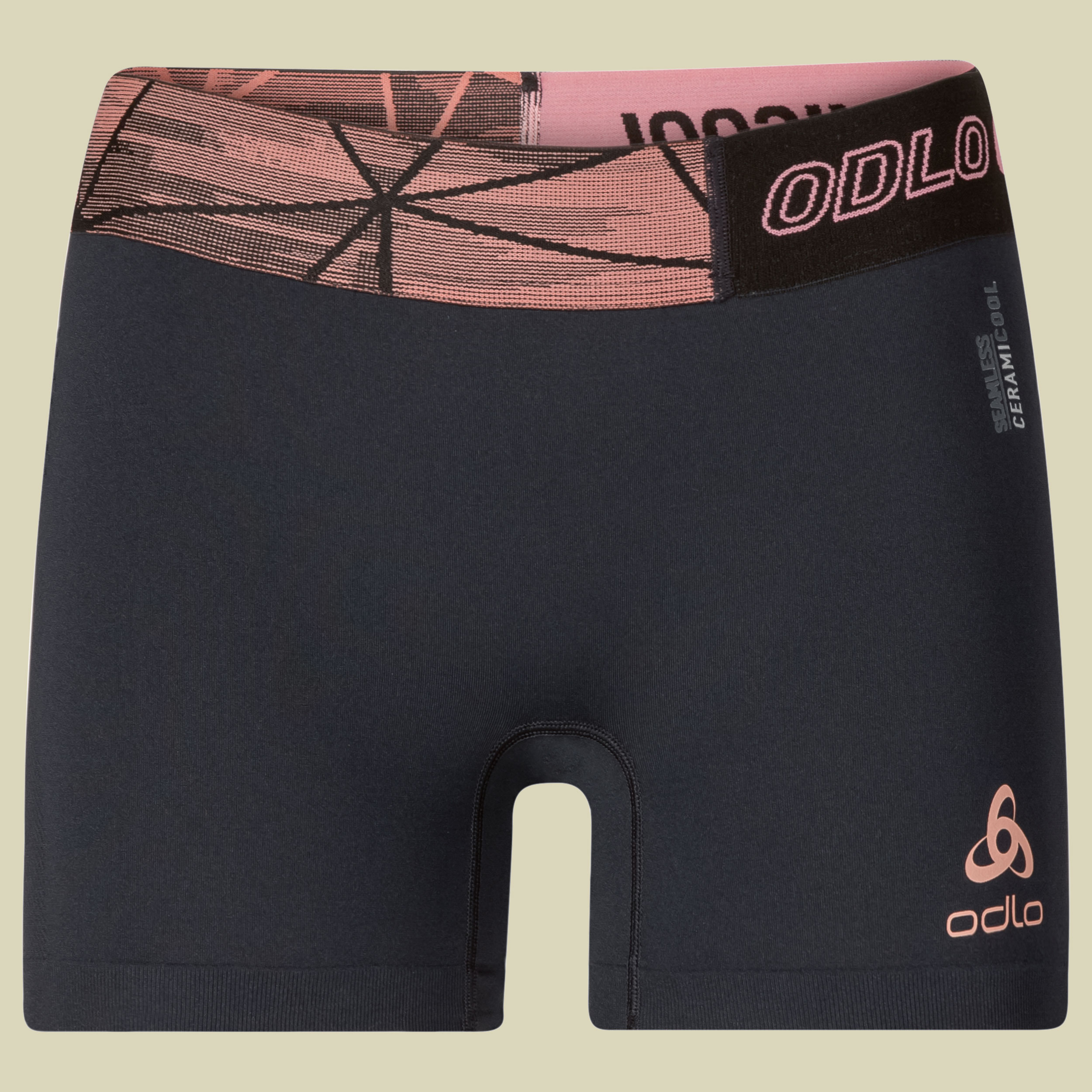 Ceramicool seamless Panty Women Größe S Farbe black-fleur de lotus