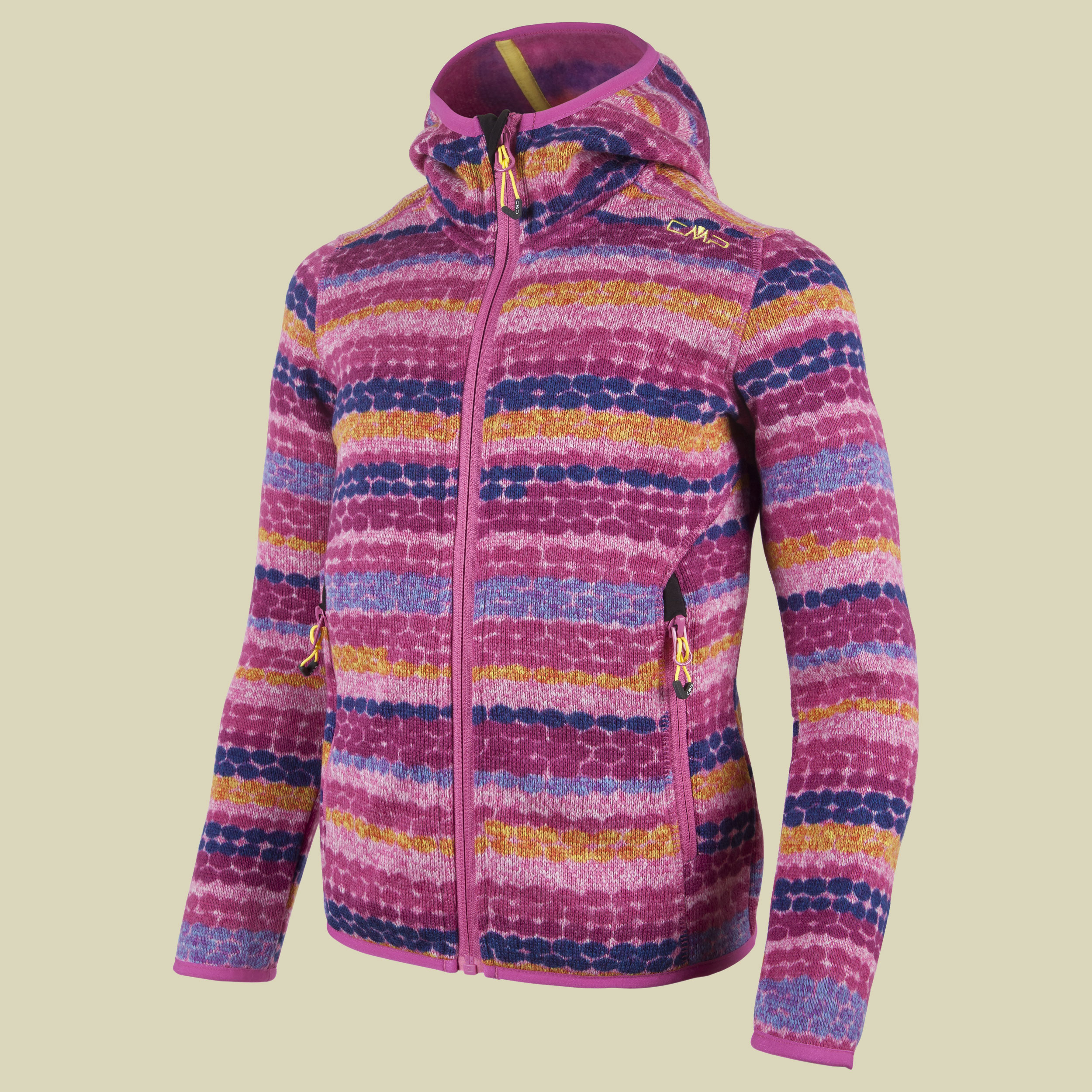 Girl Fleece Jacket Fix Hood 3H22165 Größe 104 Farbe 476Q hot pink-berry