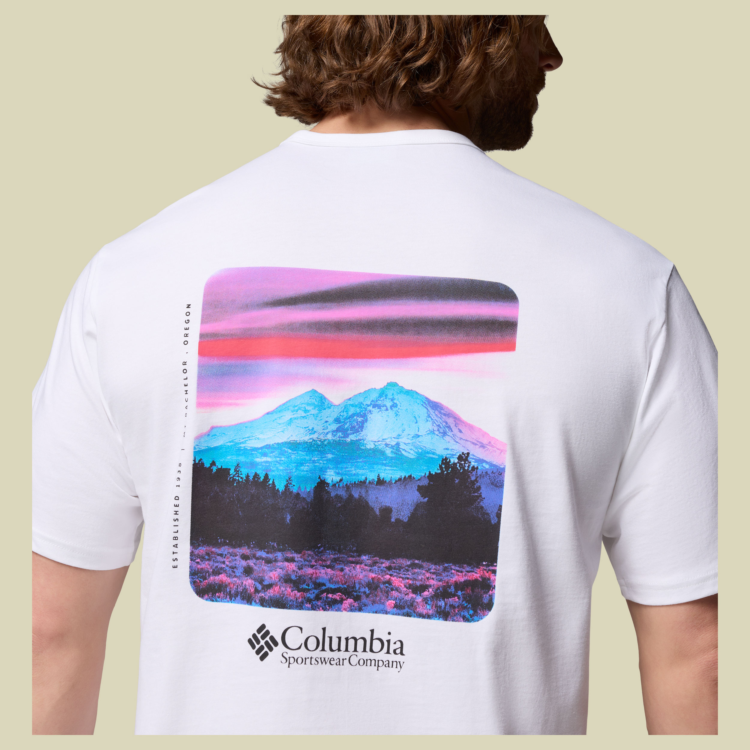 CSC Heavyweight Back Graphic T-Shirt Men XL weiß - white, photoreal CMYK