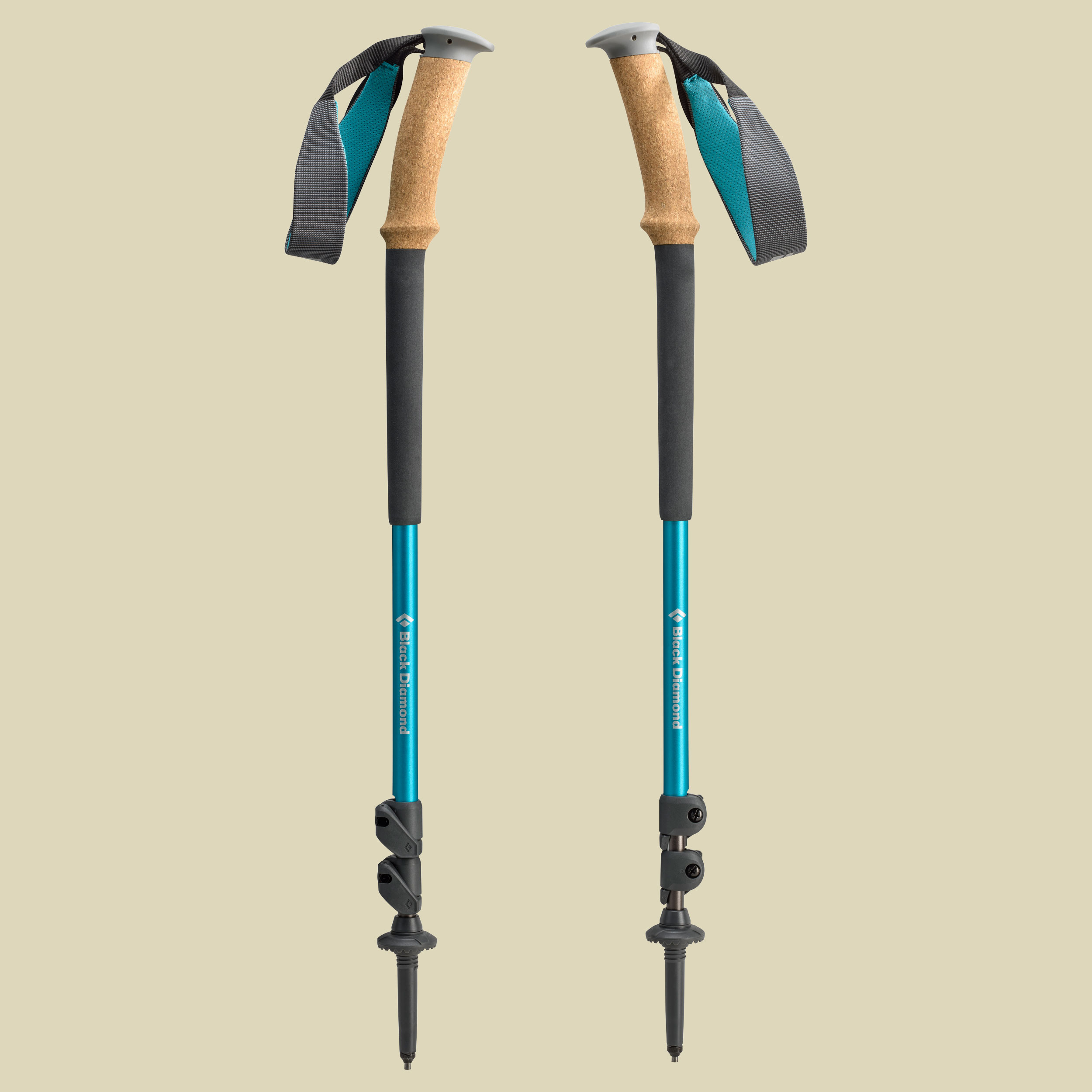 Trail Ergo Cork Women Länge 65-125 cm Farbe bright teal