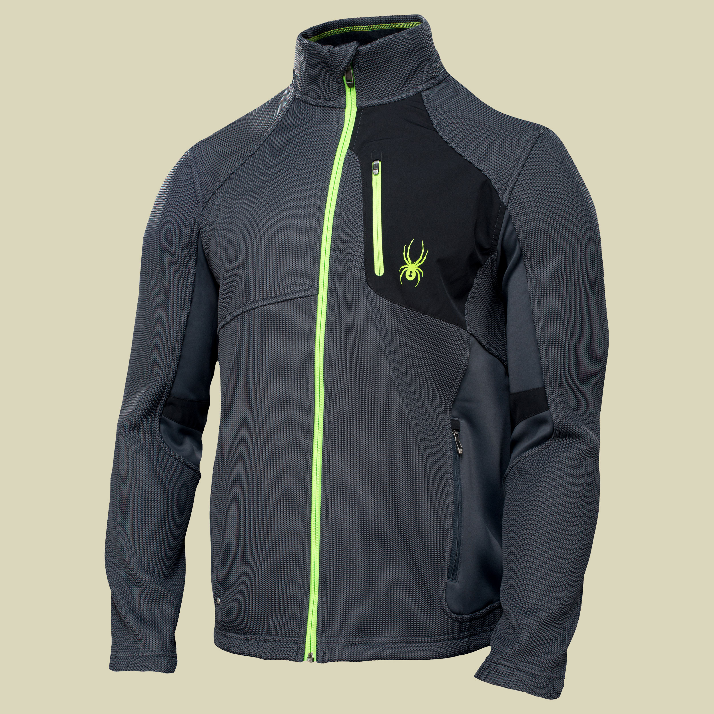 Linear Full Zip Mid WT Core Sweater Men Größe S Farbe black - black - volcano