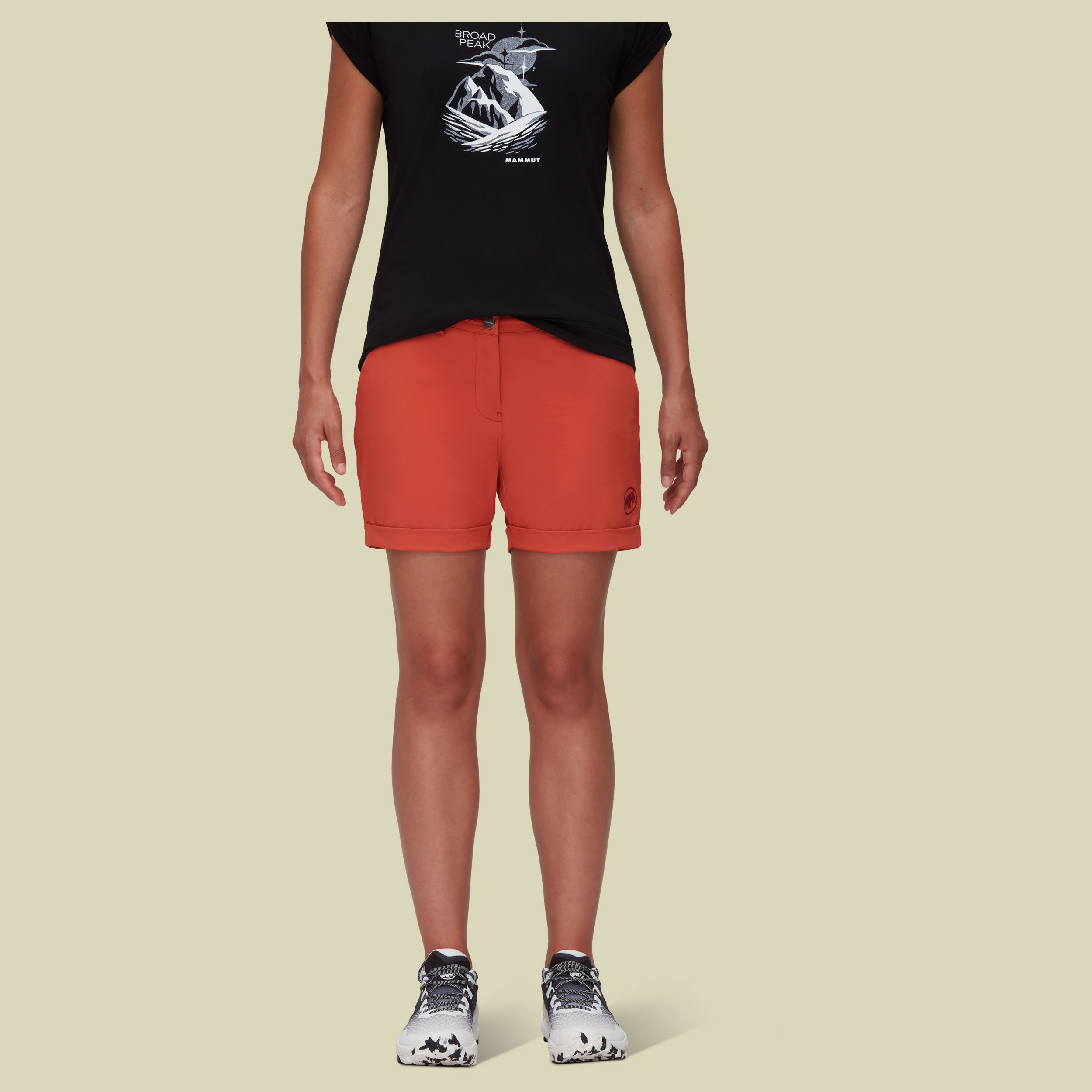 Runbold Roll Cuff Shorts Women Größe 36 Farbe terracotta