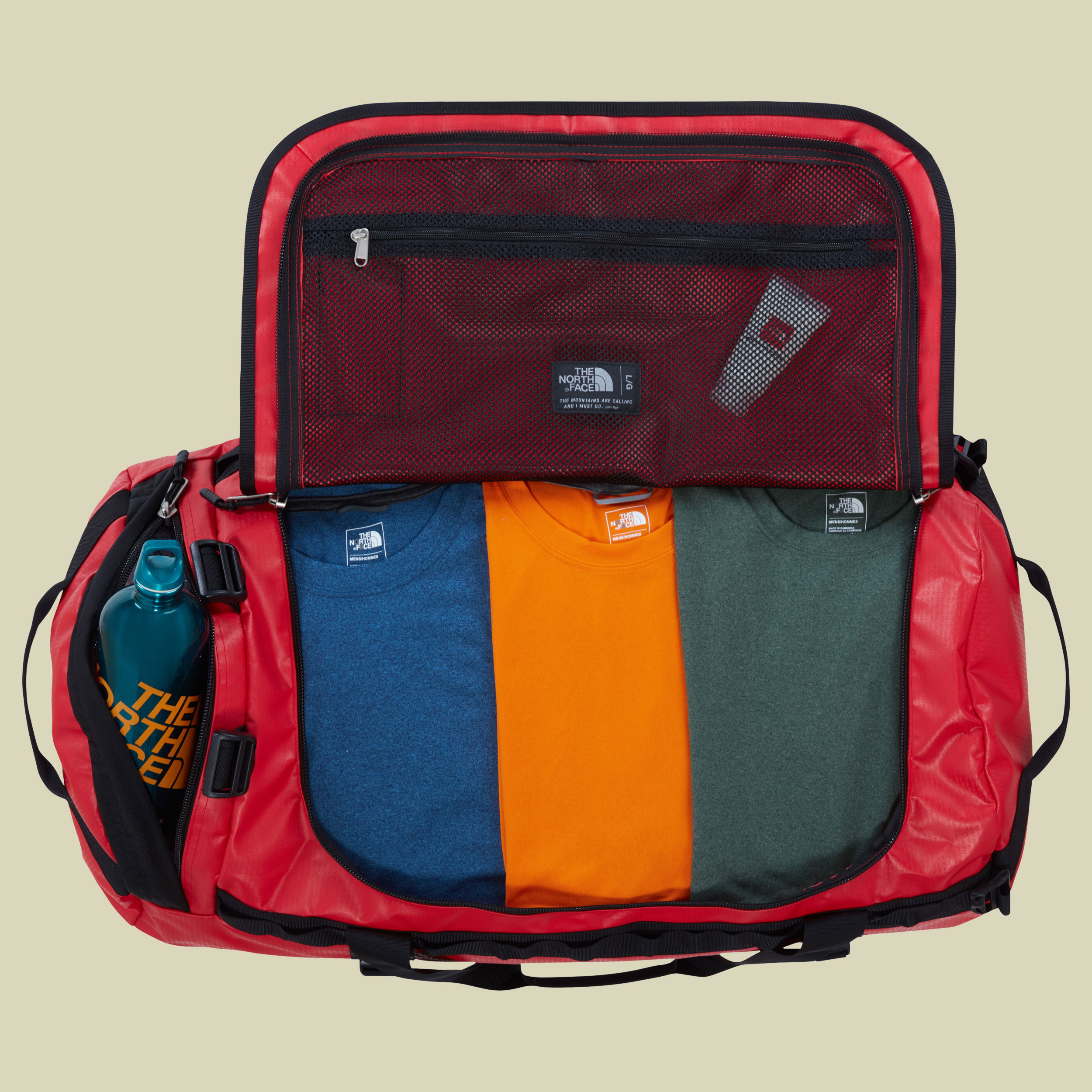 Base Camp Duffel L Volumen 95 Farbe tnf red - tnf black
