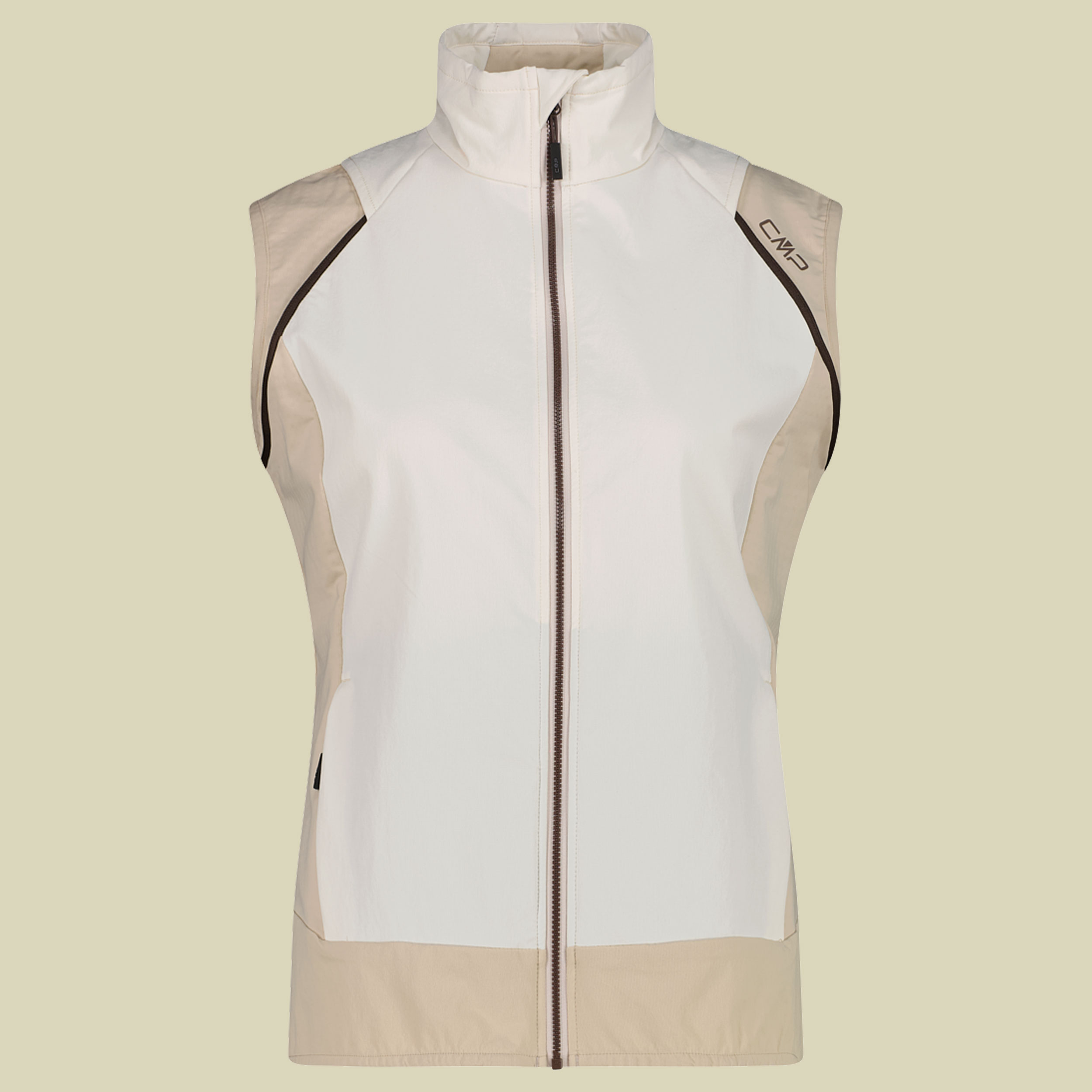 Woman Jacket Hybrid with detachable sleeves 44 beige - Farbe offwhite