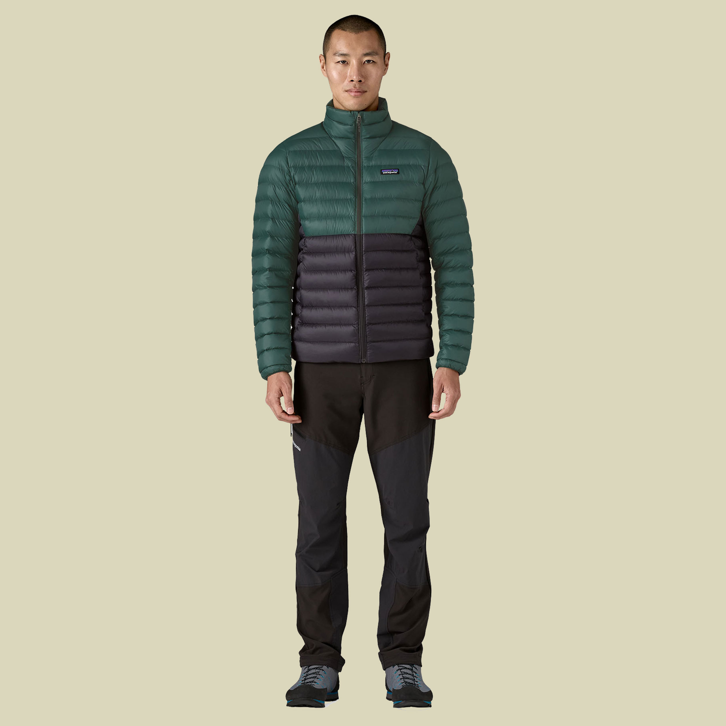 Down Sweater Men grün XL - cascade green w/black