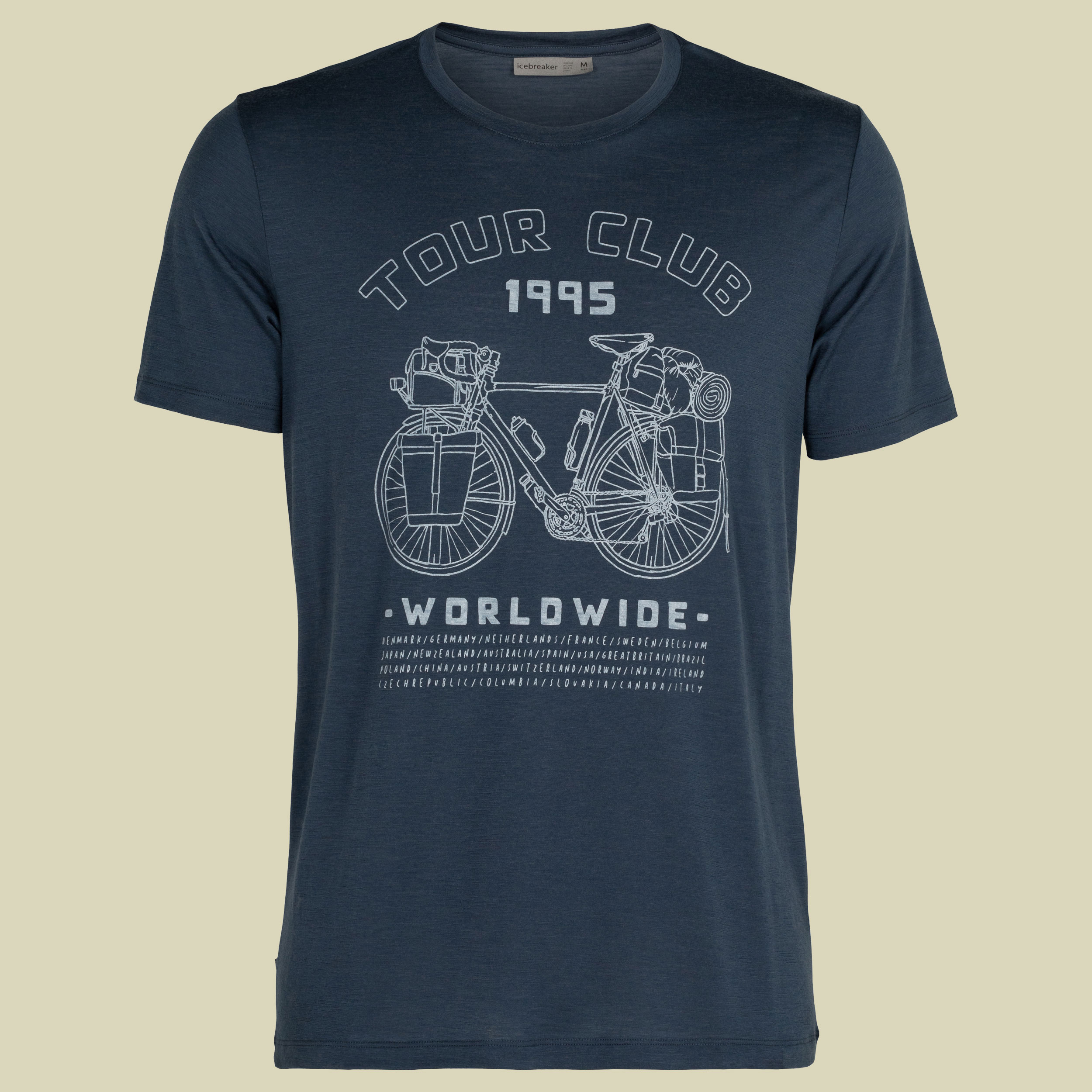 Tech Lite SS Crewe Men Artist Tees Größe L  Farbe tour club 1995 serene blue