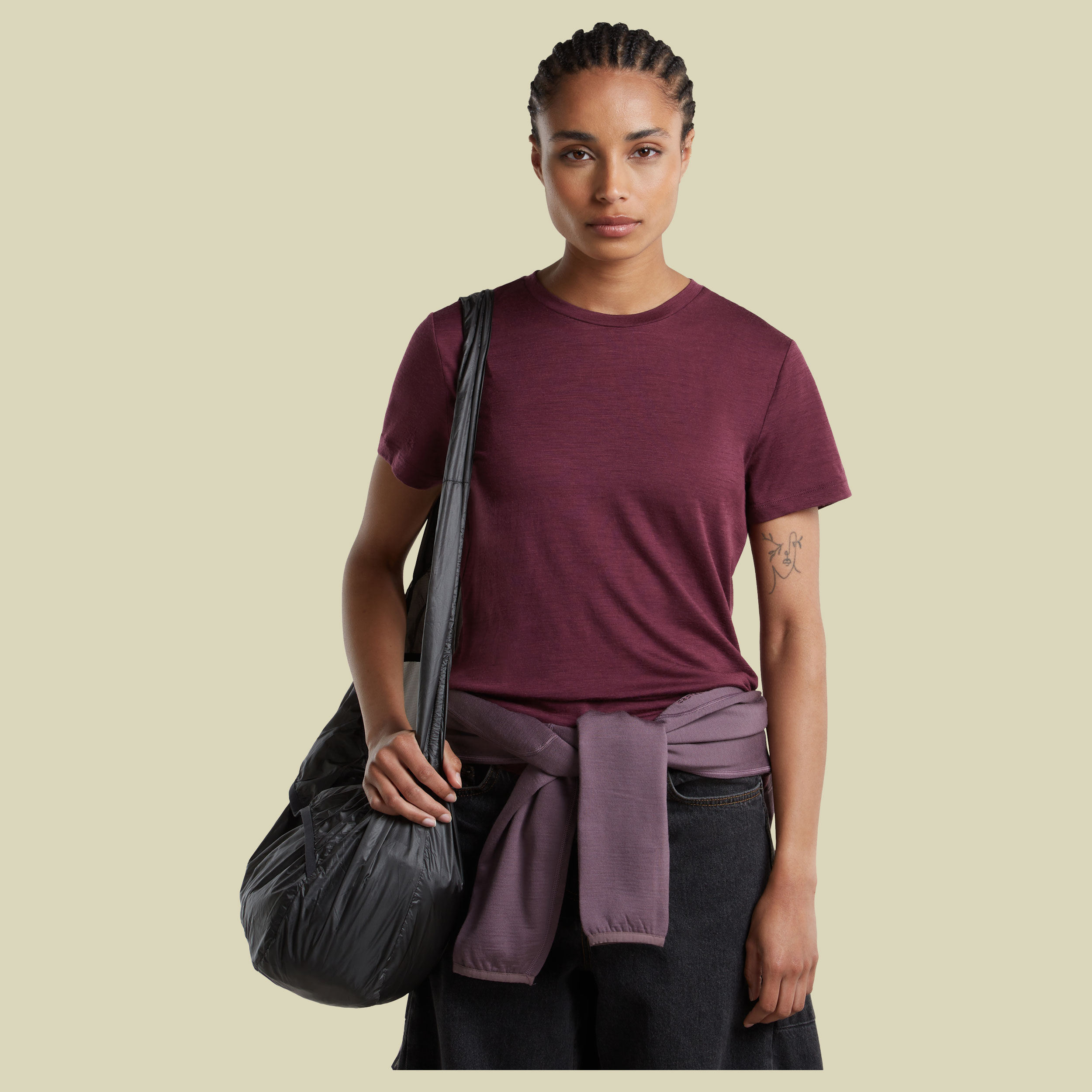 Merino 150 Tech Lite III SS Tee Women XL lila - dark berry