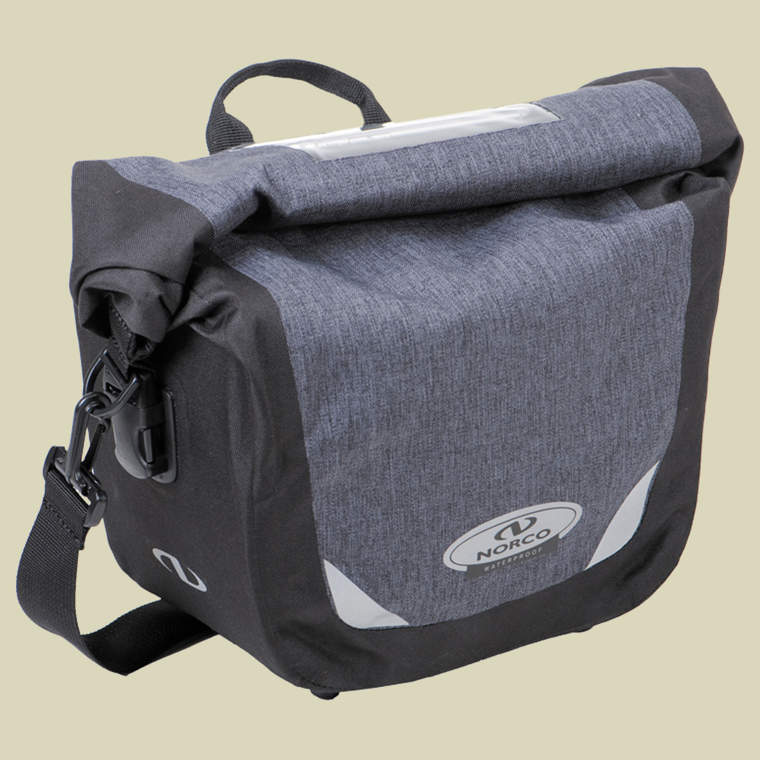 Glenford Lenkertasche Volumen 9 L Farbe tweed grey/schwarz
