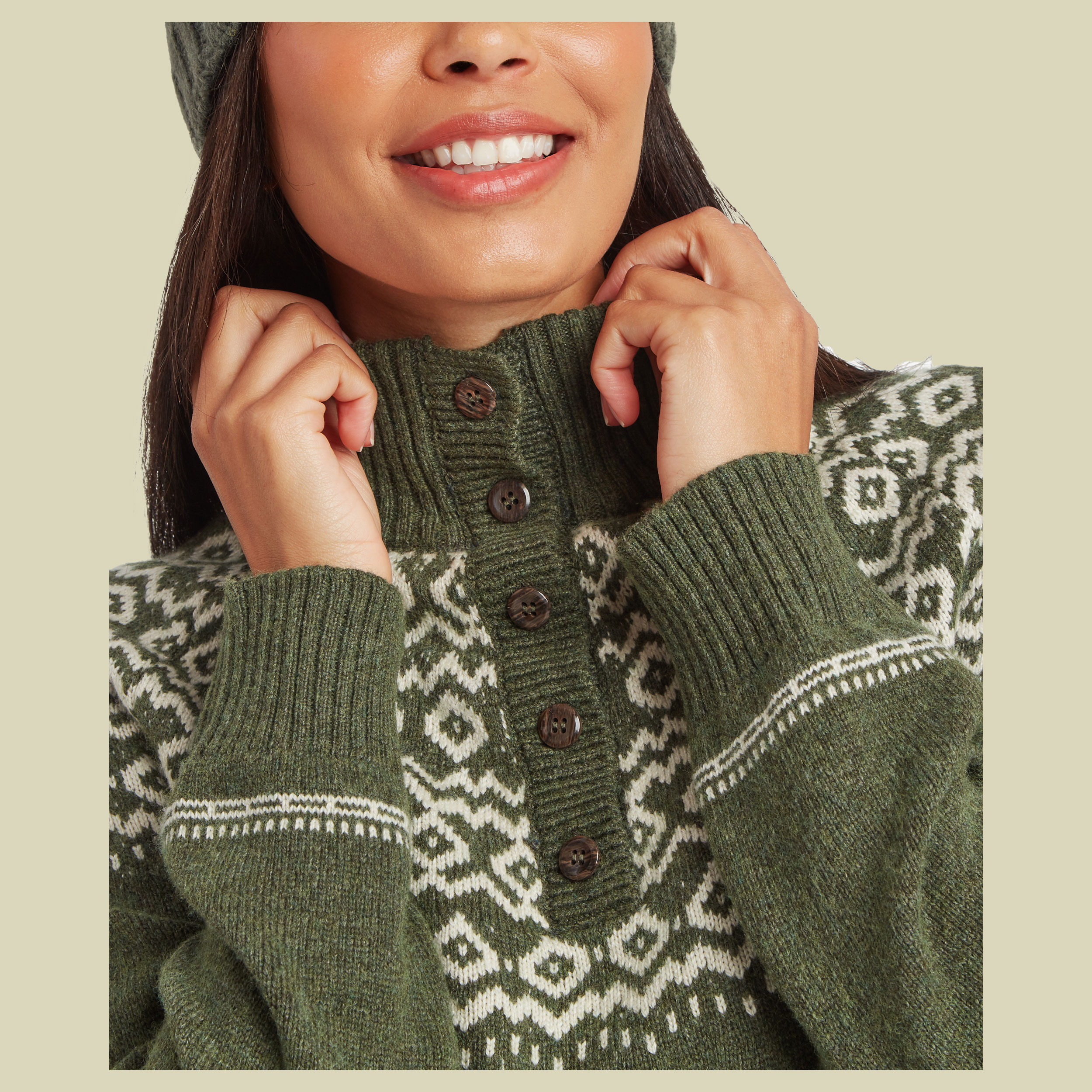 Shanta Sweater Women M grün - evergreen
