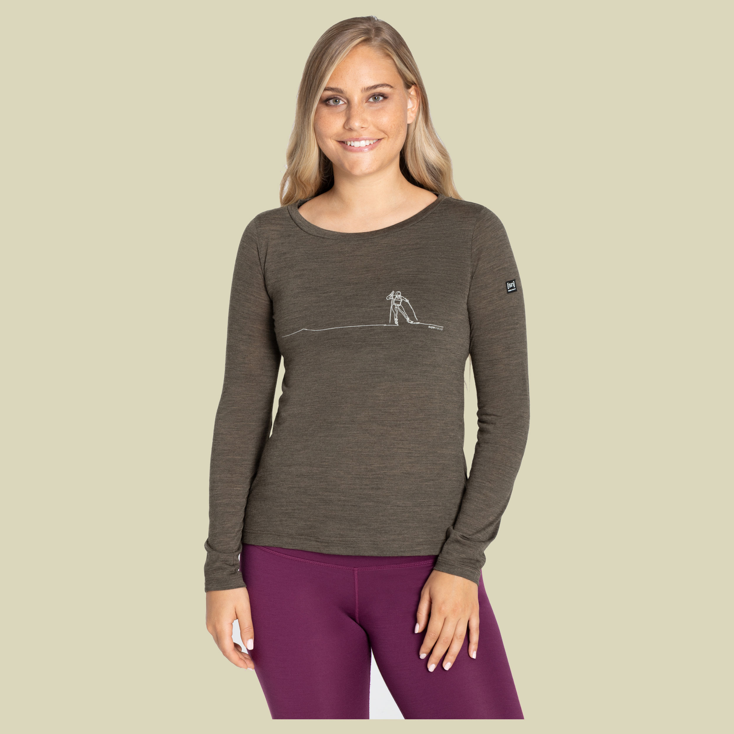Cross Country LS Women Größe S Farbe wren melange/oyster grey