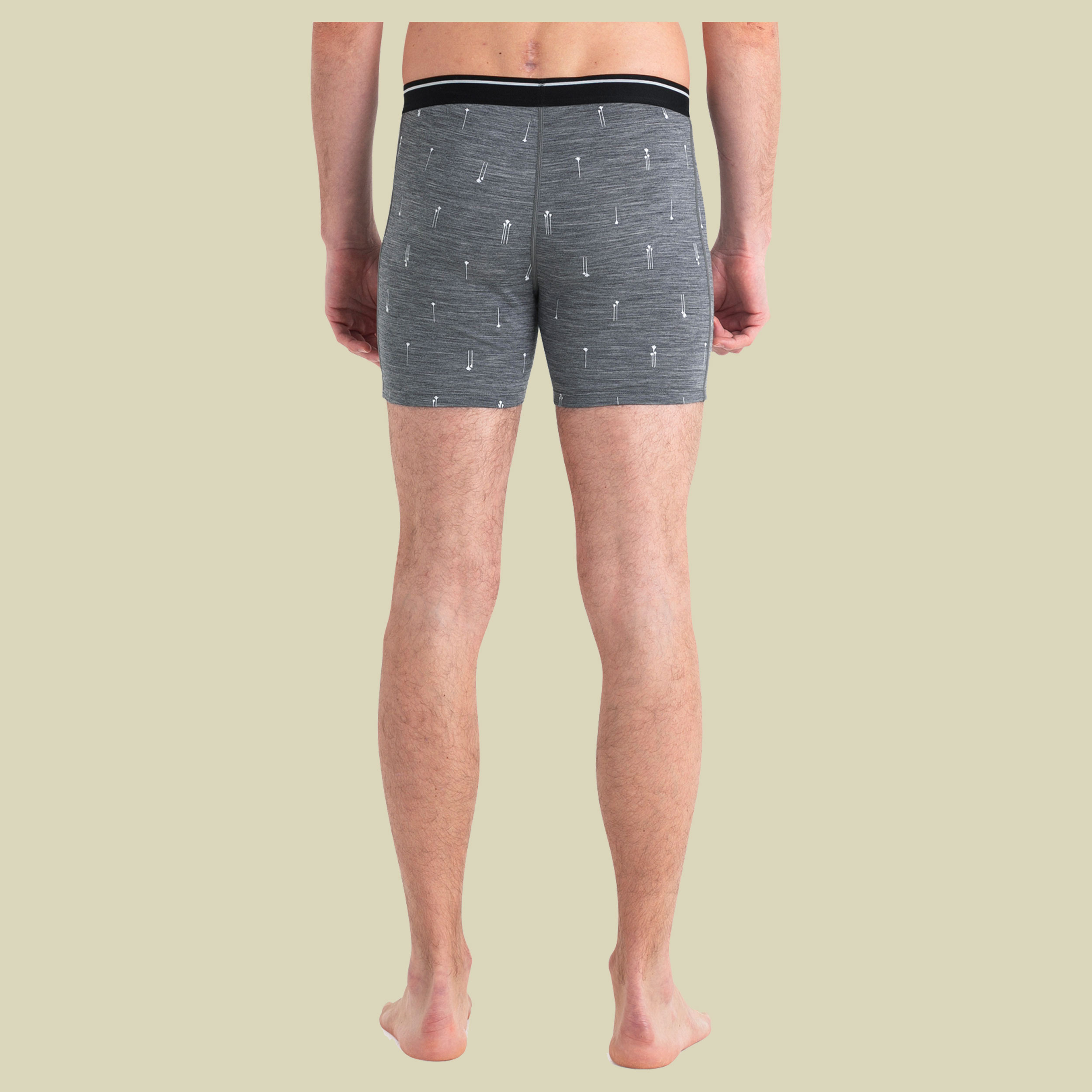 Merino Anatomica Boxers Palm Trail AOP Men S grau - gritstone HTHR