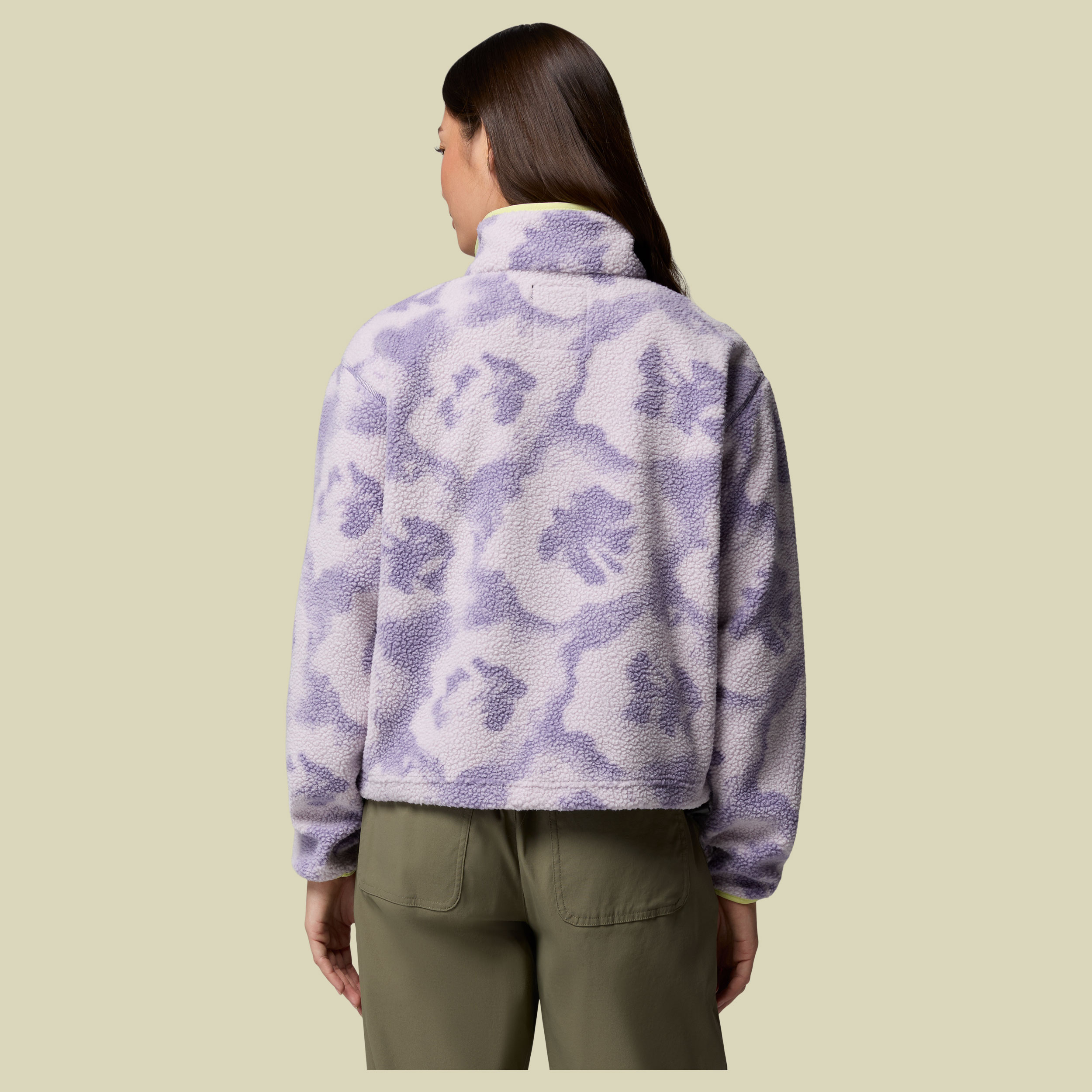 Helvetia II Printed Cropped Half Snap Women XS mehrfarbig lila - stormwatch,sprayflower