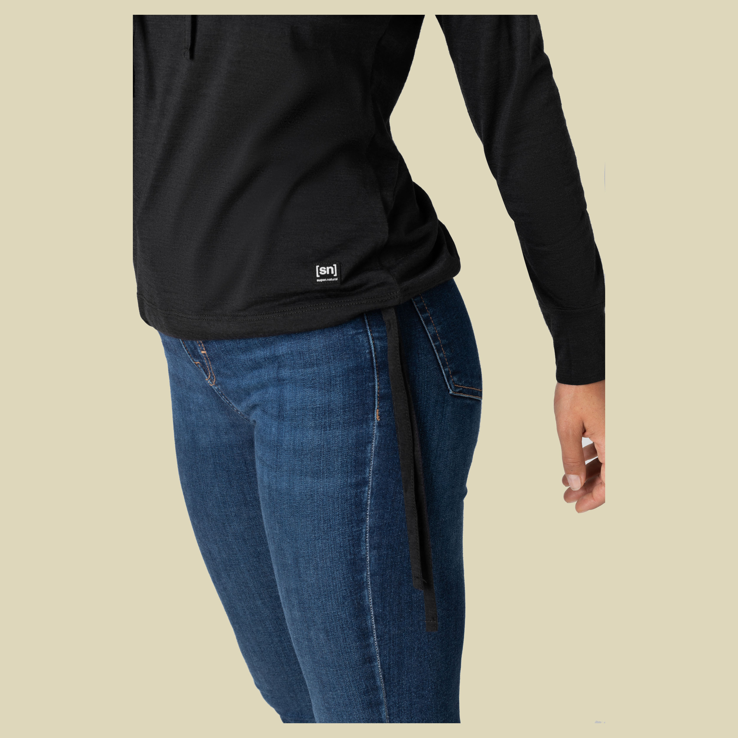 Funnel Hoodie Women Größe M  Farbe jet black melange