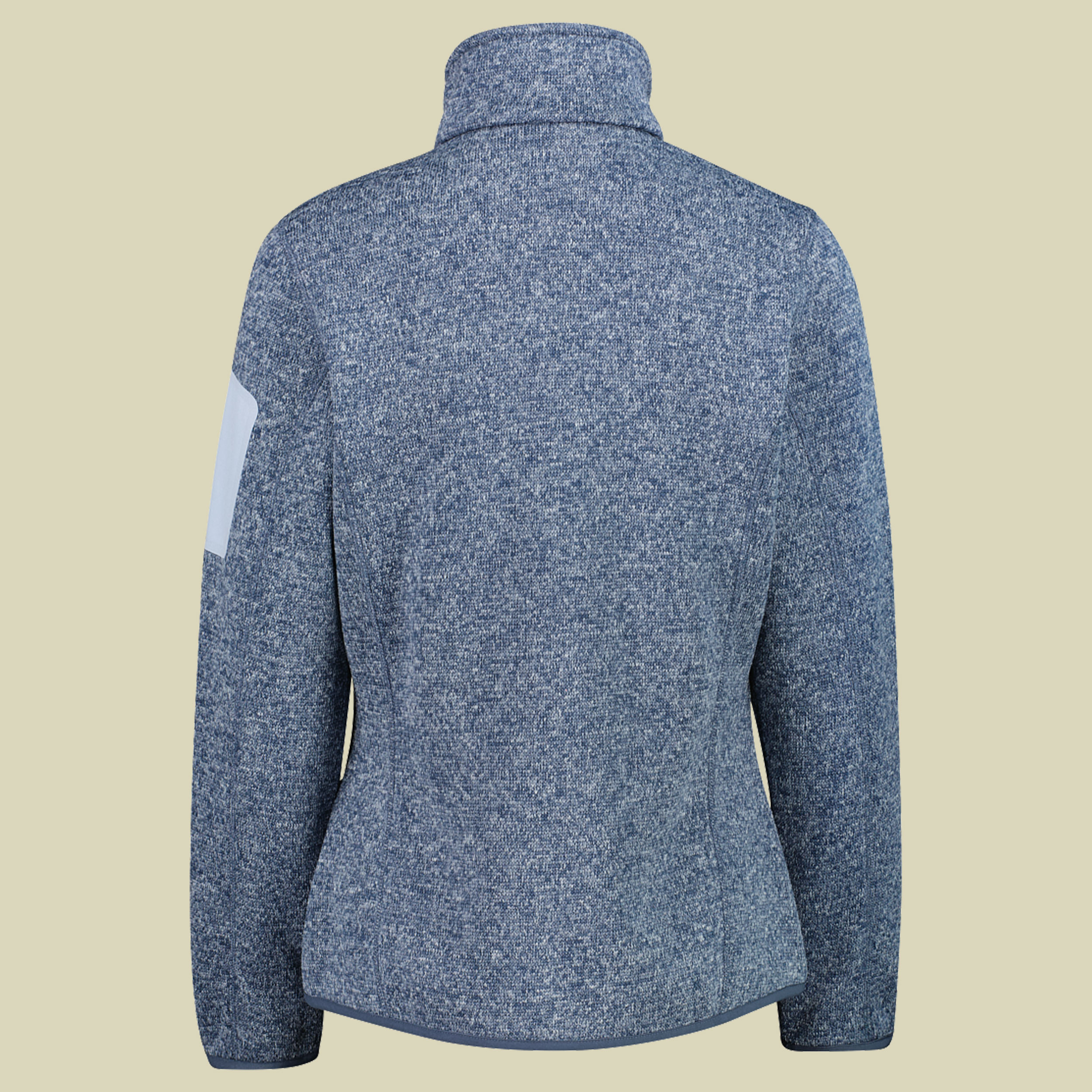 Woman Knitted Melange Fleece Jacket 3H14746 blau 46 - Farbe space-sky blue