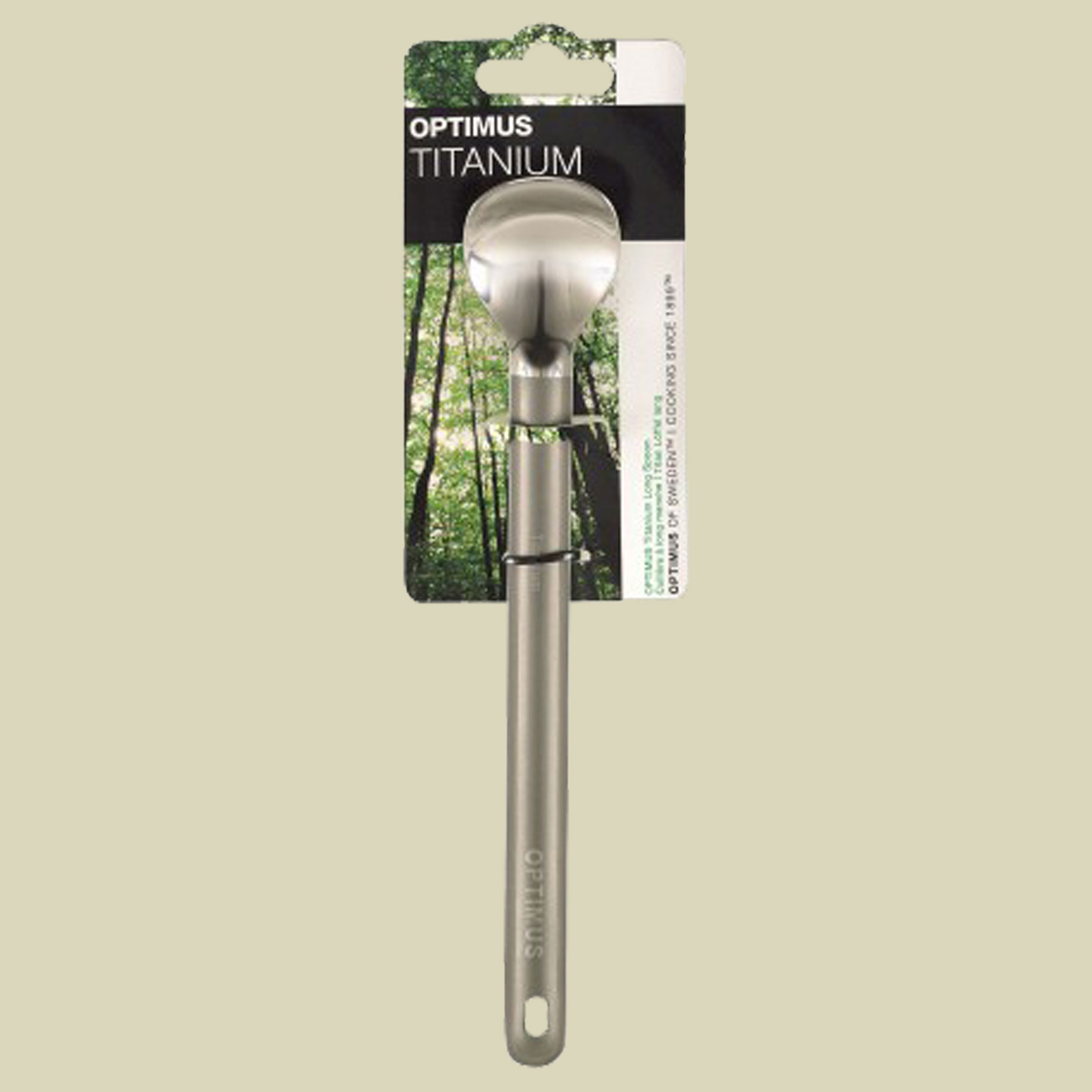 Titanium Long Spoon Farbe titan matt