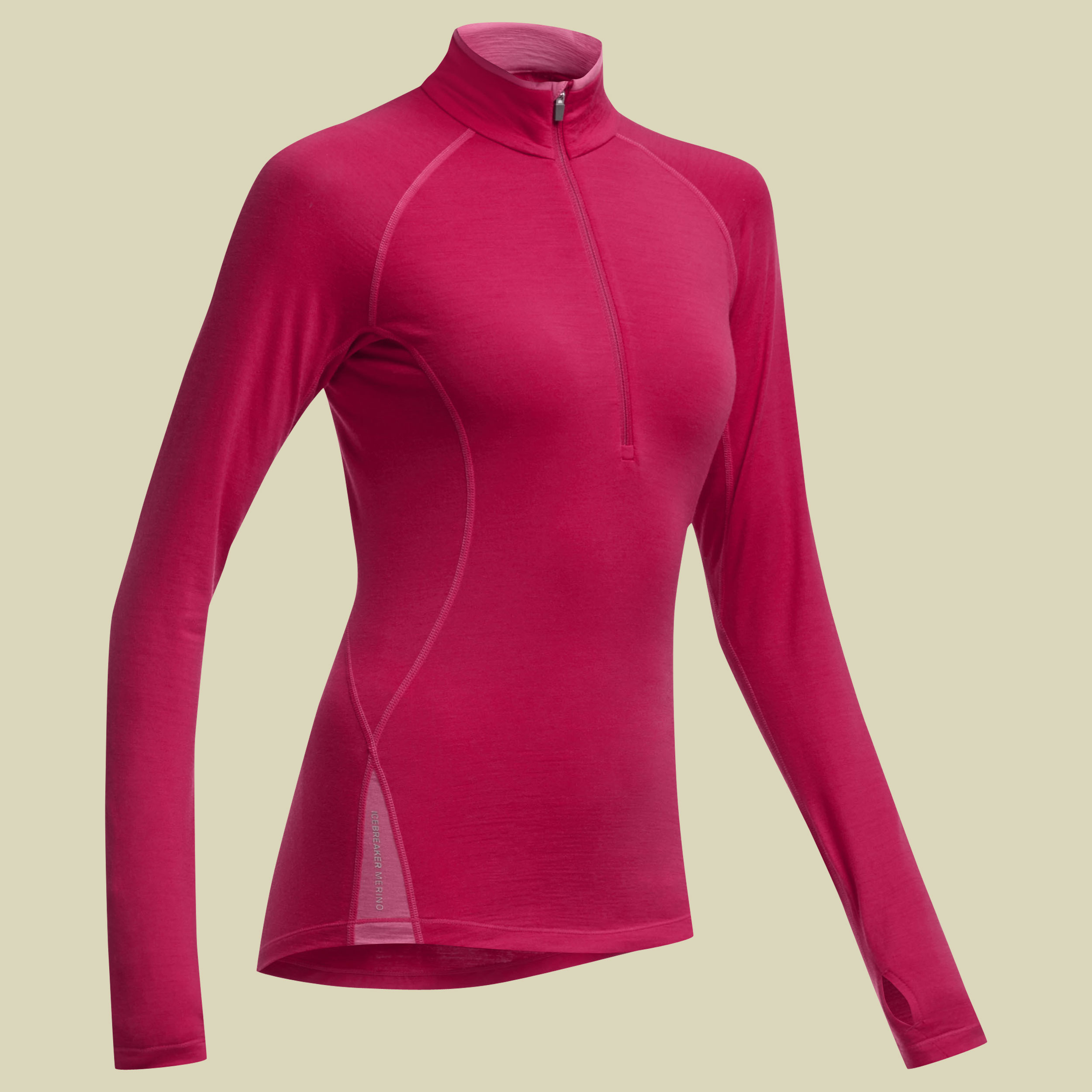 Pace LS Half Zip Women 200 Größe S Farbe panther/peach