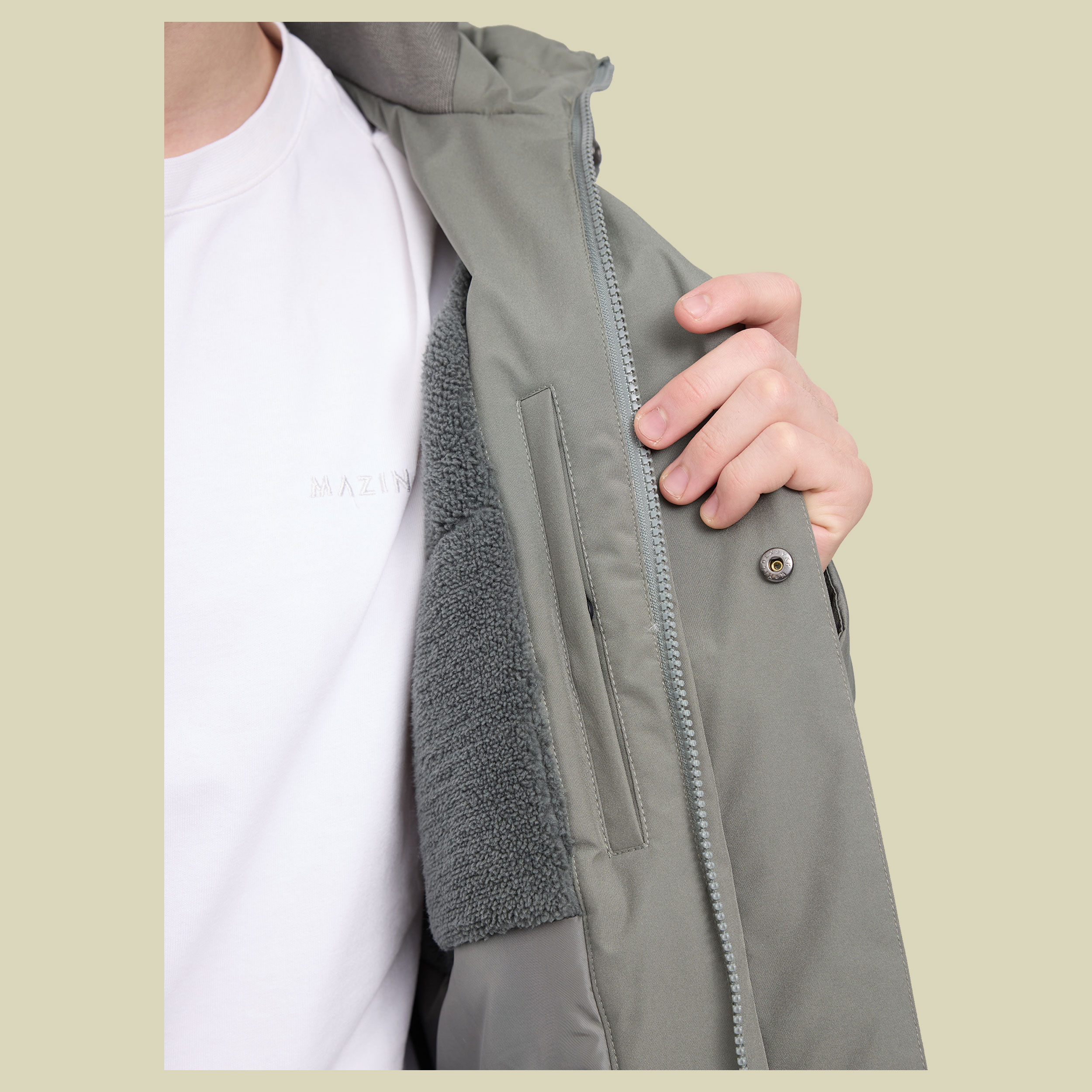 Padded Parka Men XL grün - light bottle