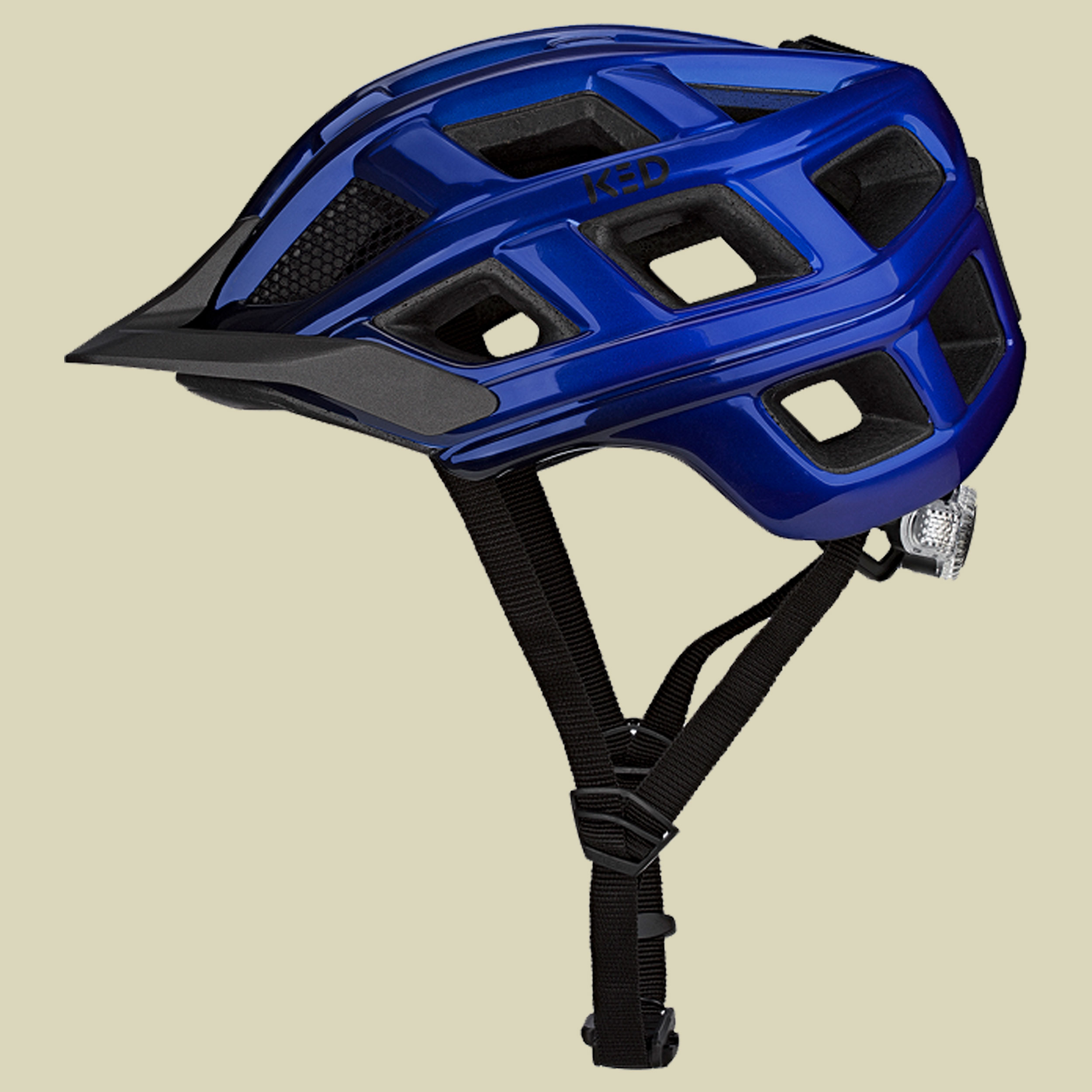 Crom blau-schwarz XL 60-64 cm - blue-black glossy