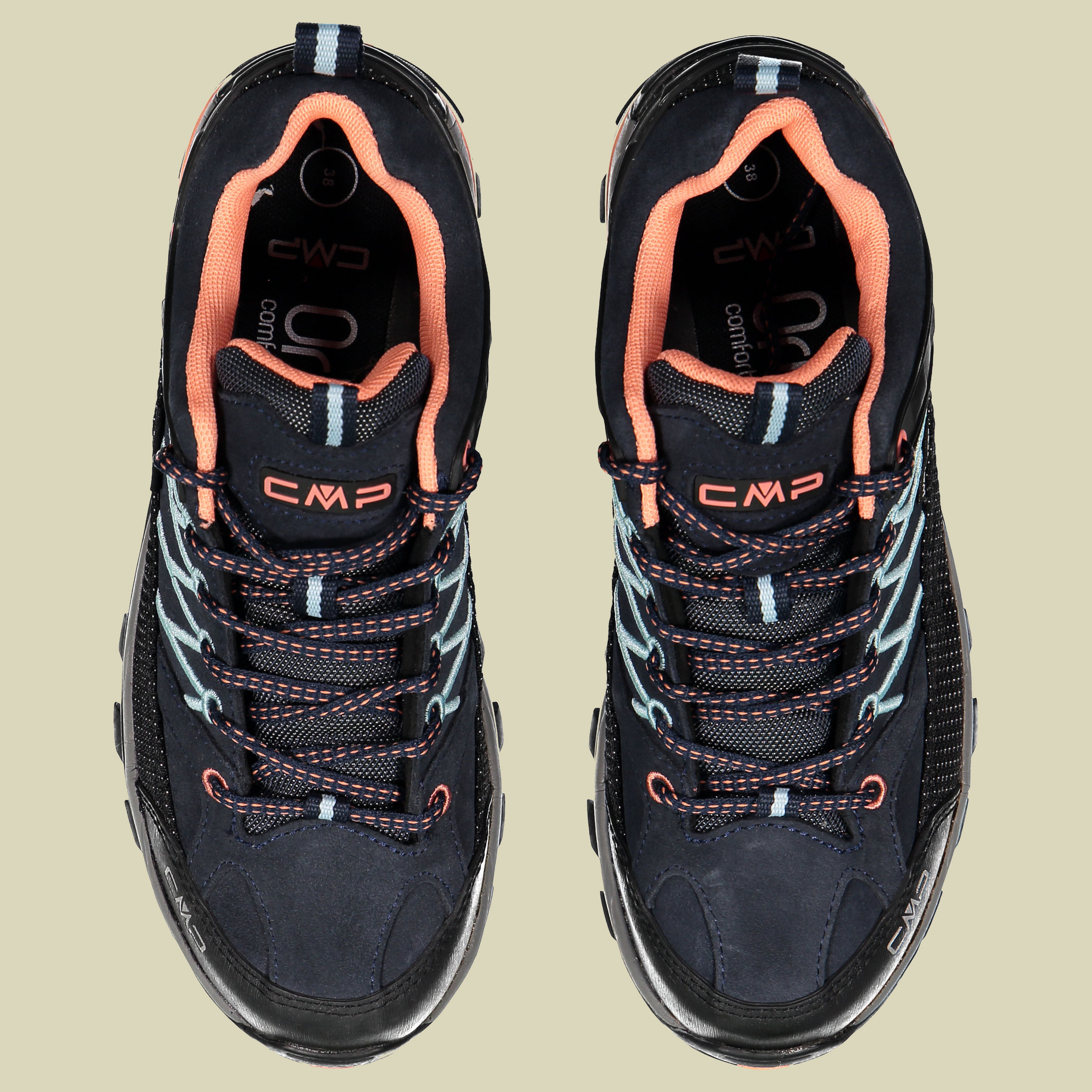 Rigel Low WMN Trekking Shoes WP Women Größe 42 Farbe b.blue-giada-peach